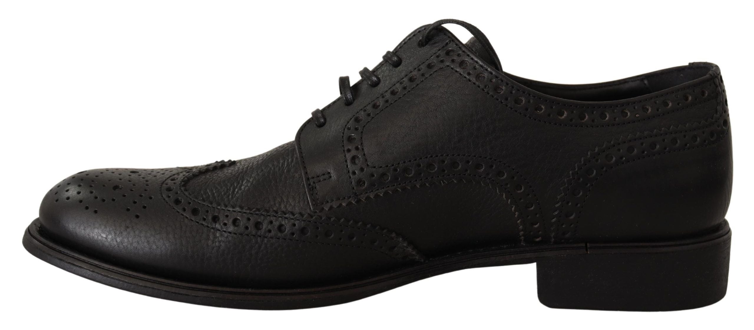 Zwarte leren Oxford Wingtip formele schoenen