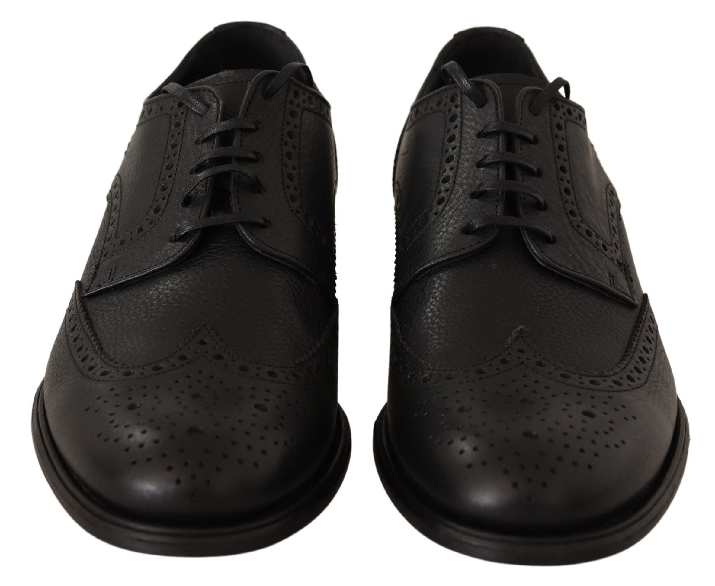 Zwarte leren Oxford Wingtip formele schoenen