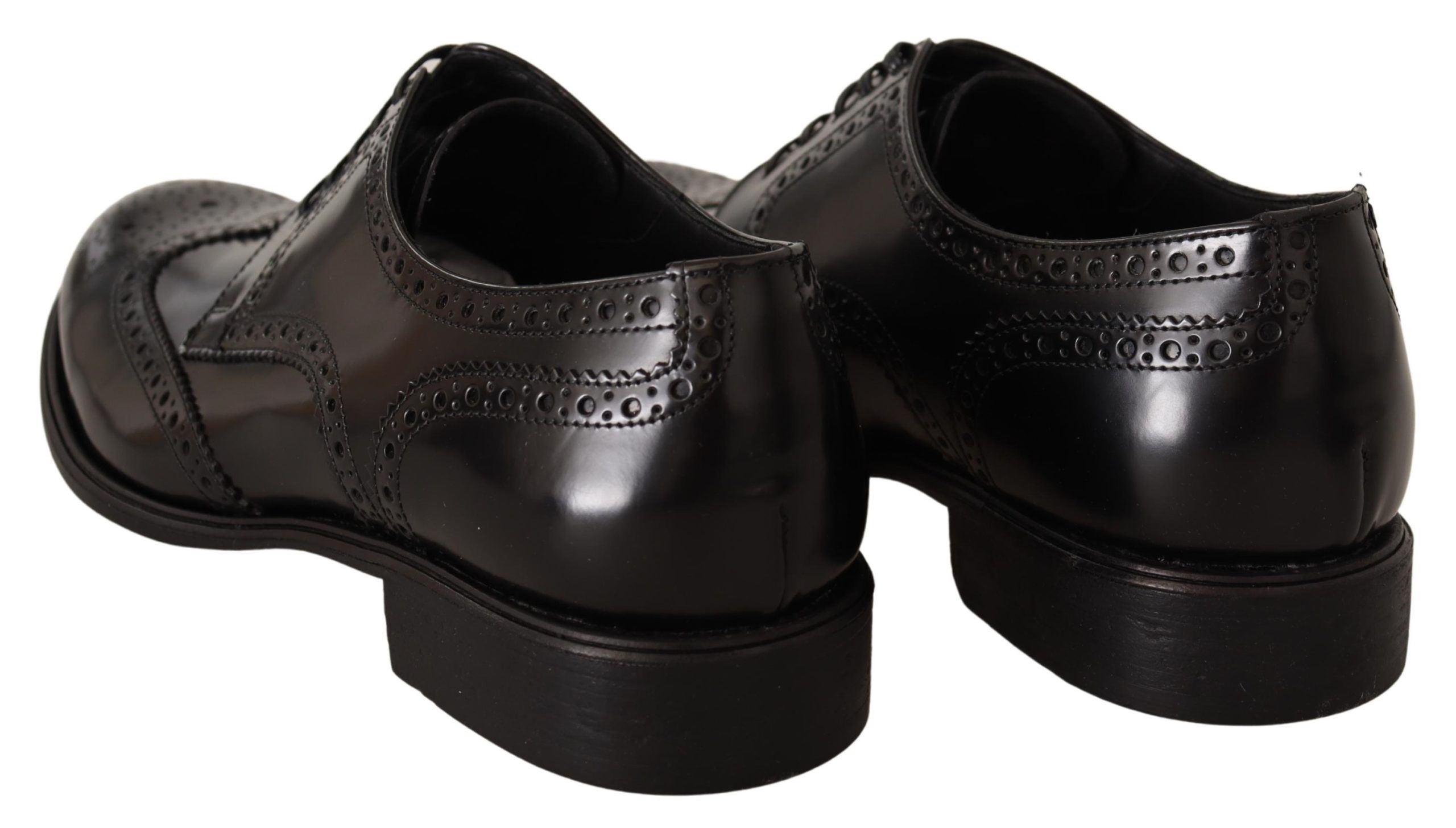 Zwarte leren Oxford Wingtip formele schoenen