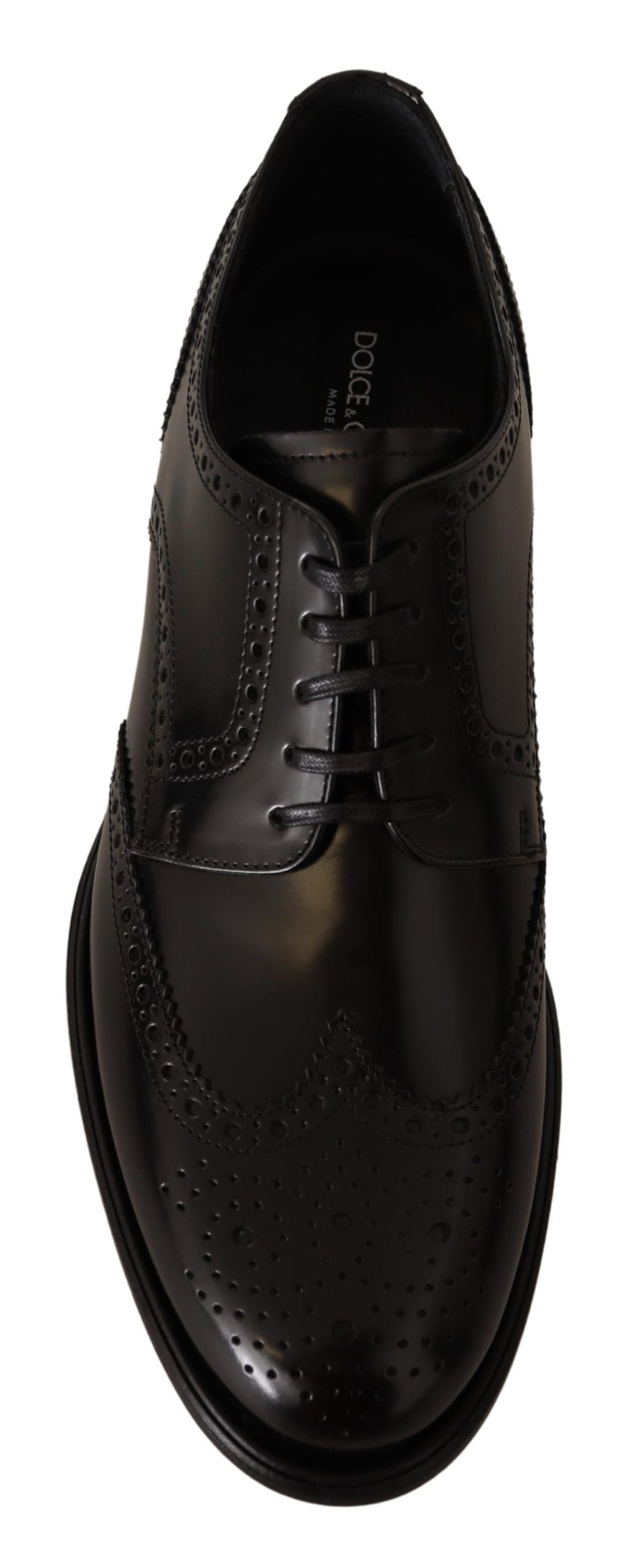 Zwarte leren Oxford Wingtip formele schoenen
