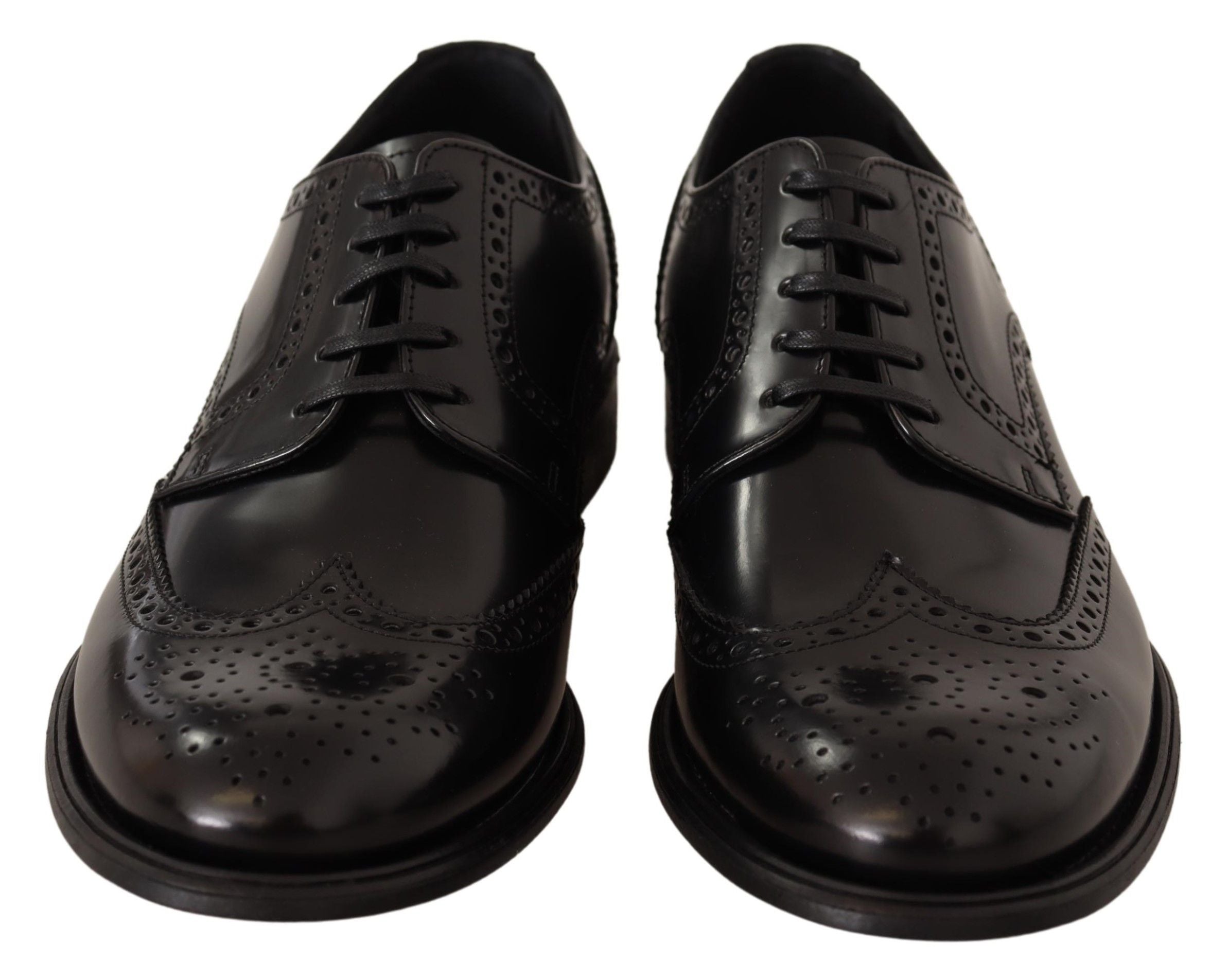 Zwarte leren Oxford Wingtip formele schoenen