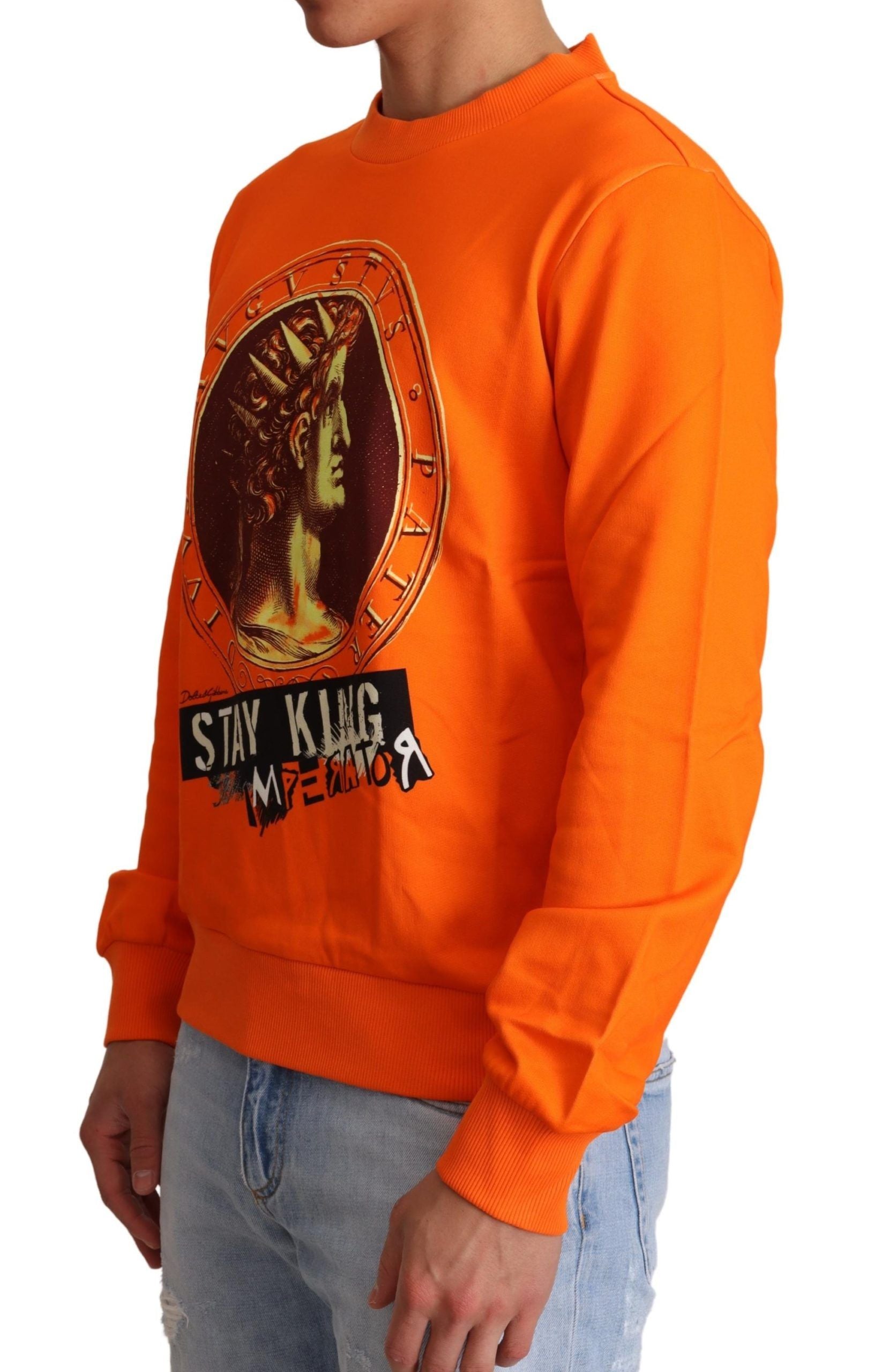 Oranje King Ceasar katoenen pullovertrui