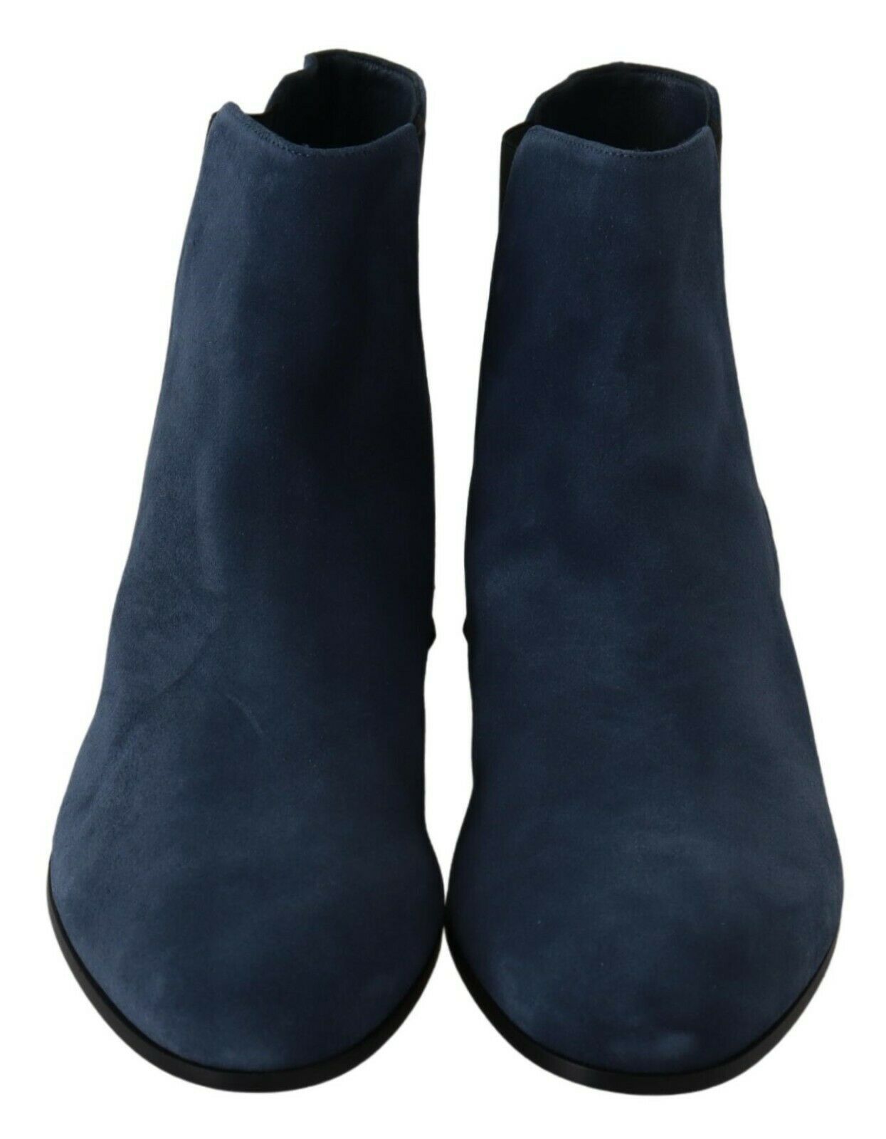 Blauwe suède laarzen met studs