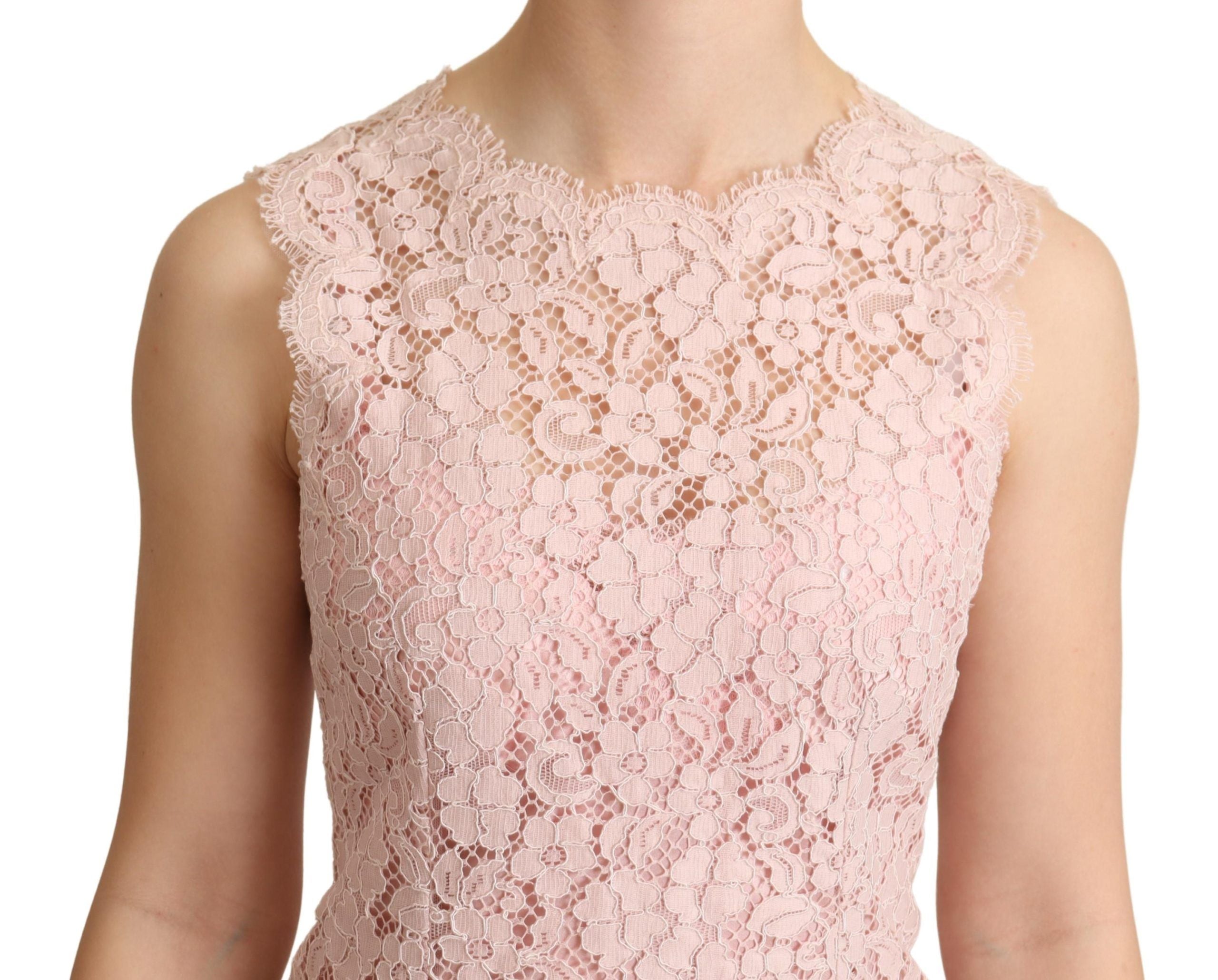 Roze bloemenkant mouwloze tanktop
