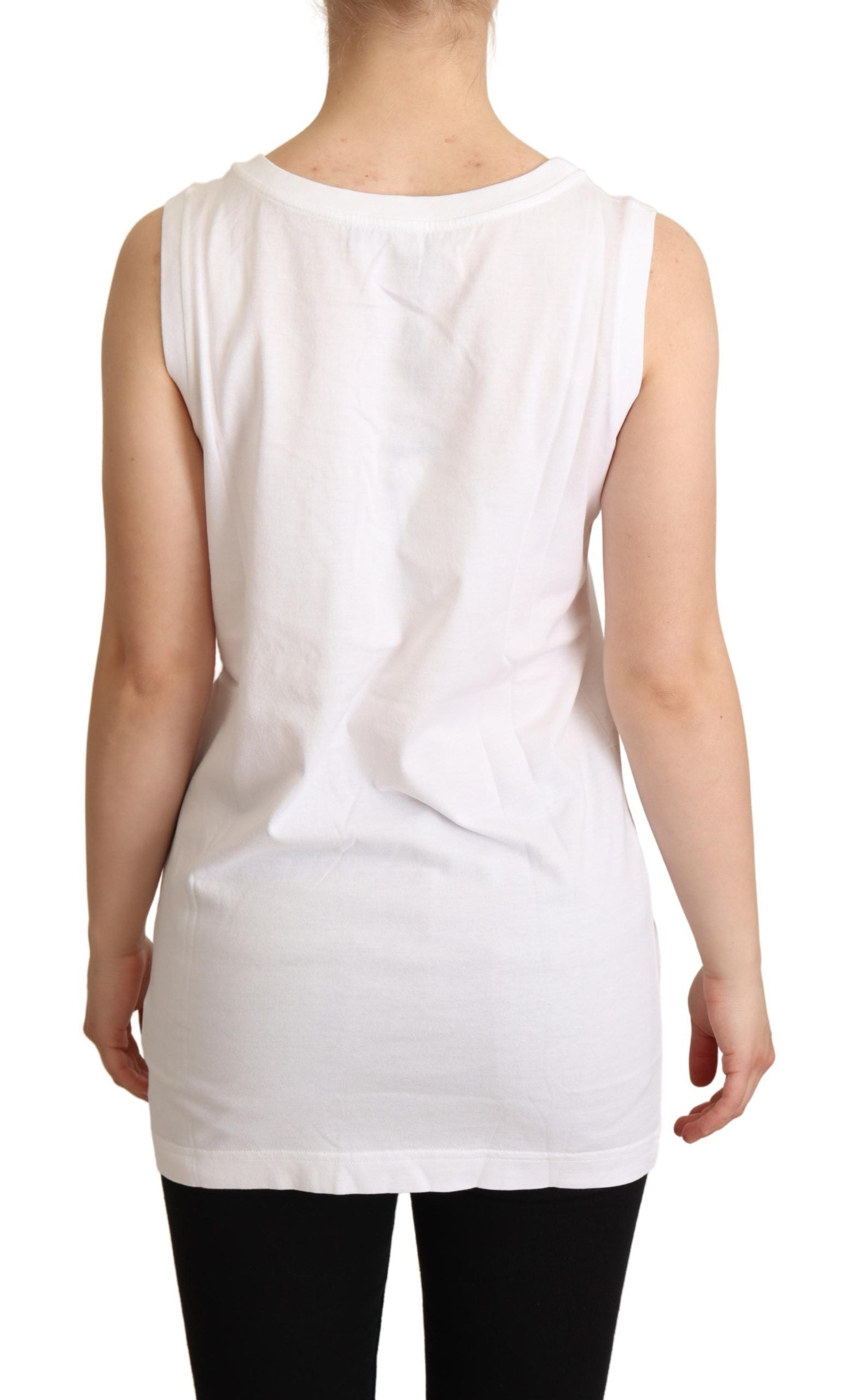 Wit La Moda Crystal Tank Top T-shirt