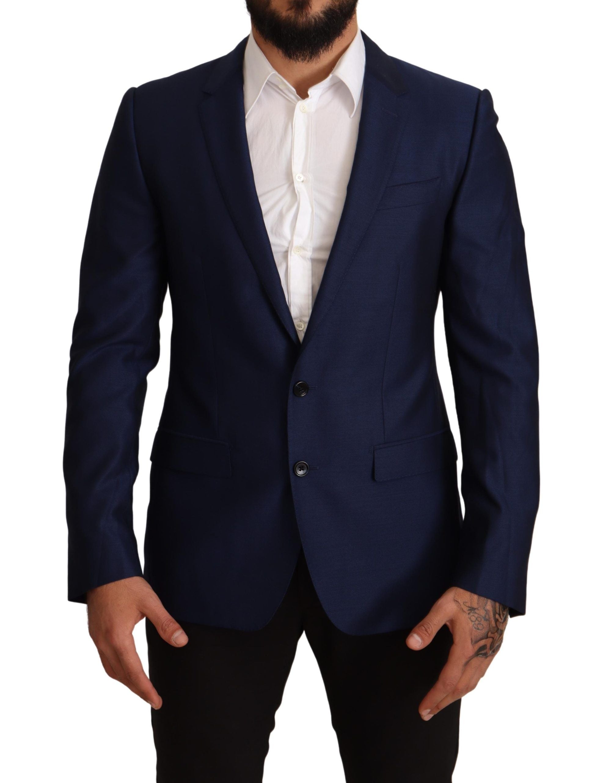 Тъмносиньо сако Slim Fit, блейзър MARTINI