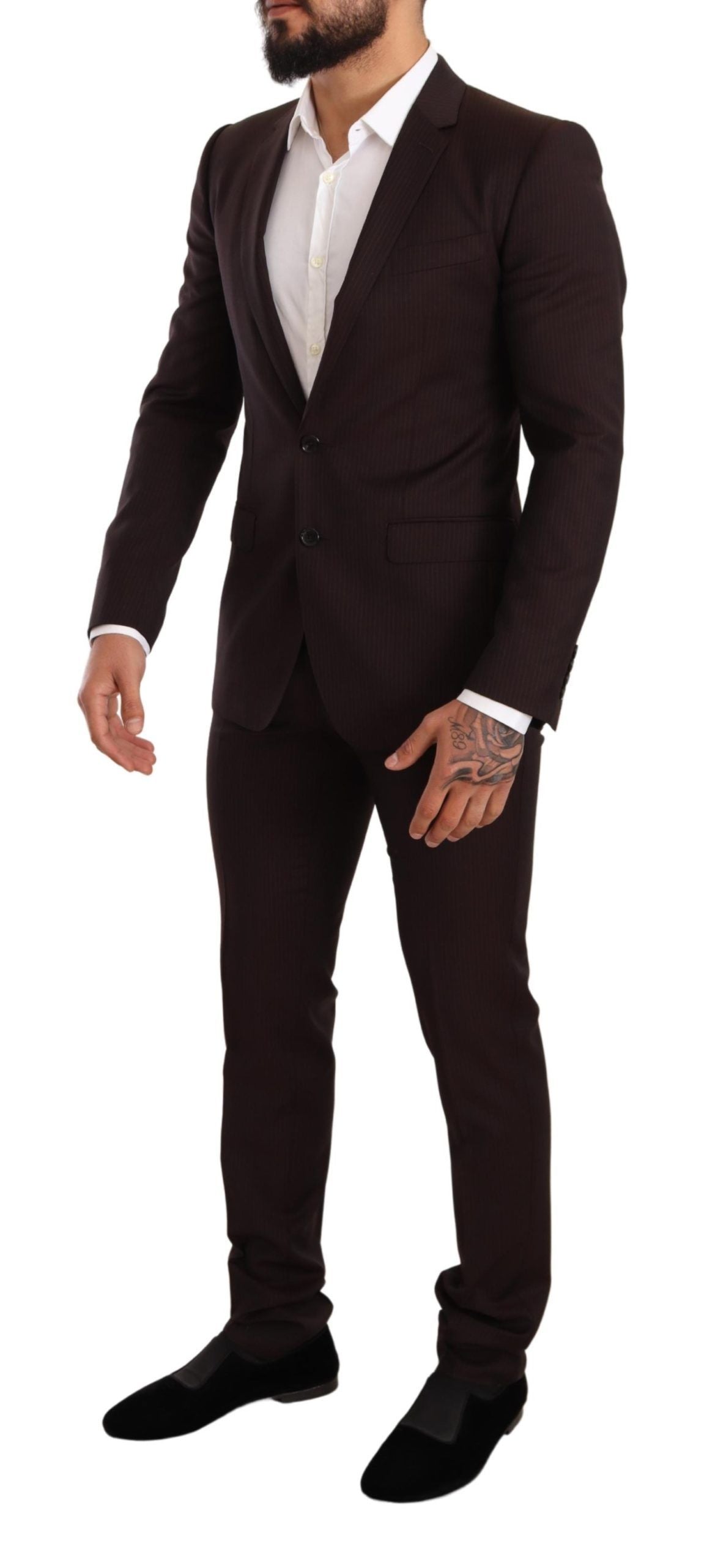 Bordeaux wollen MARTINI slim fit pak