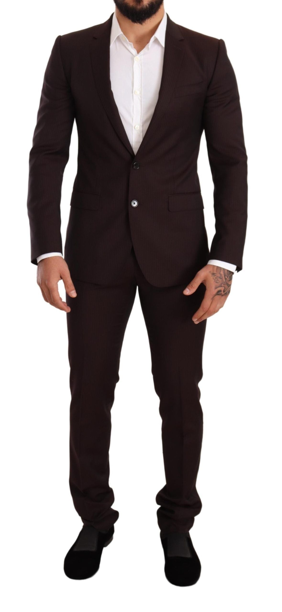 Bordeaux wollen MARTINI slim fit pak