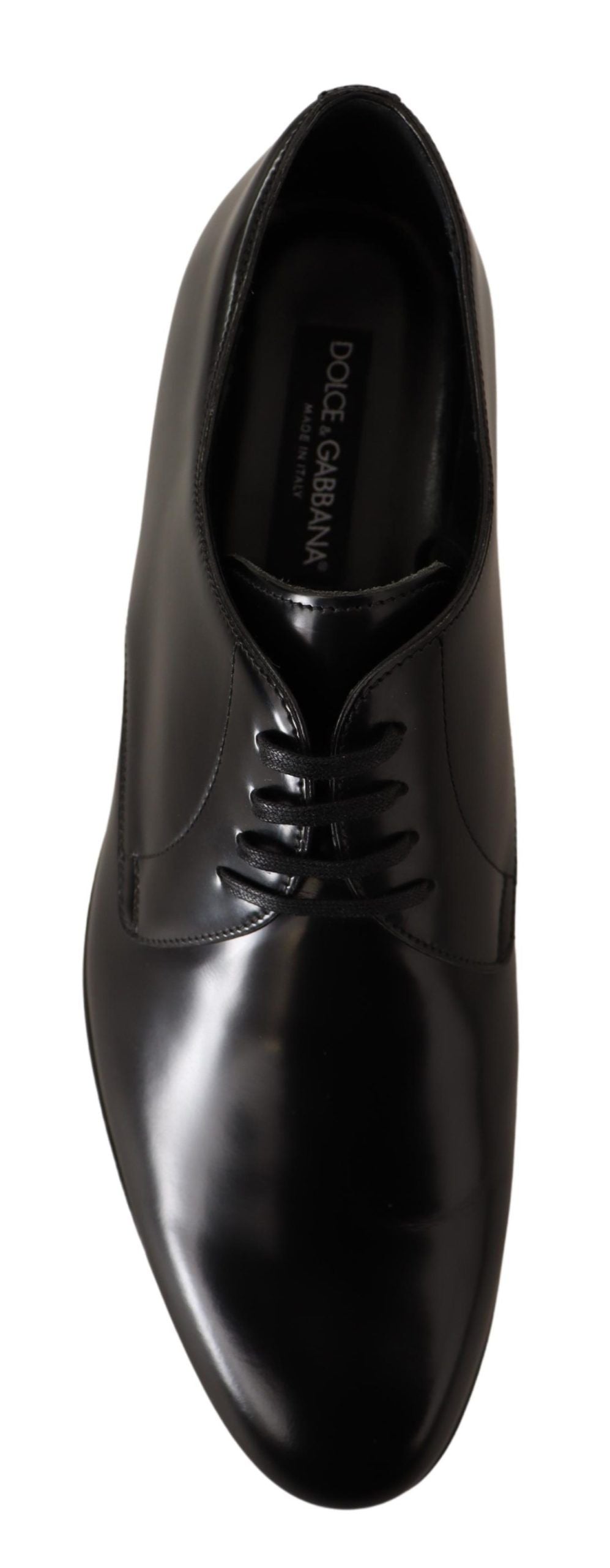 Zwarte leren veterschoenen voor heren