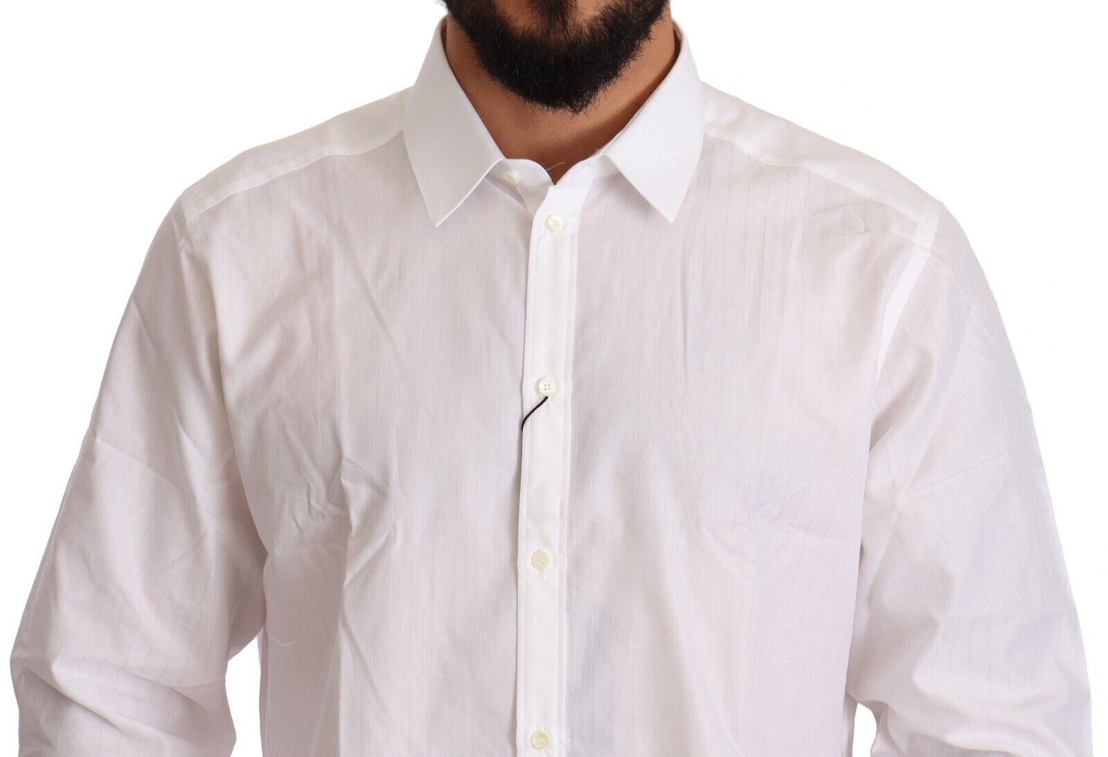 Wit katoenen slim fit MARTINI overhemd voor heren