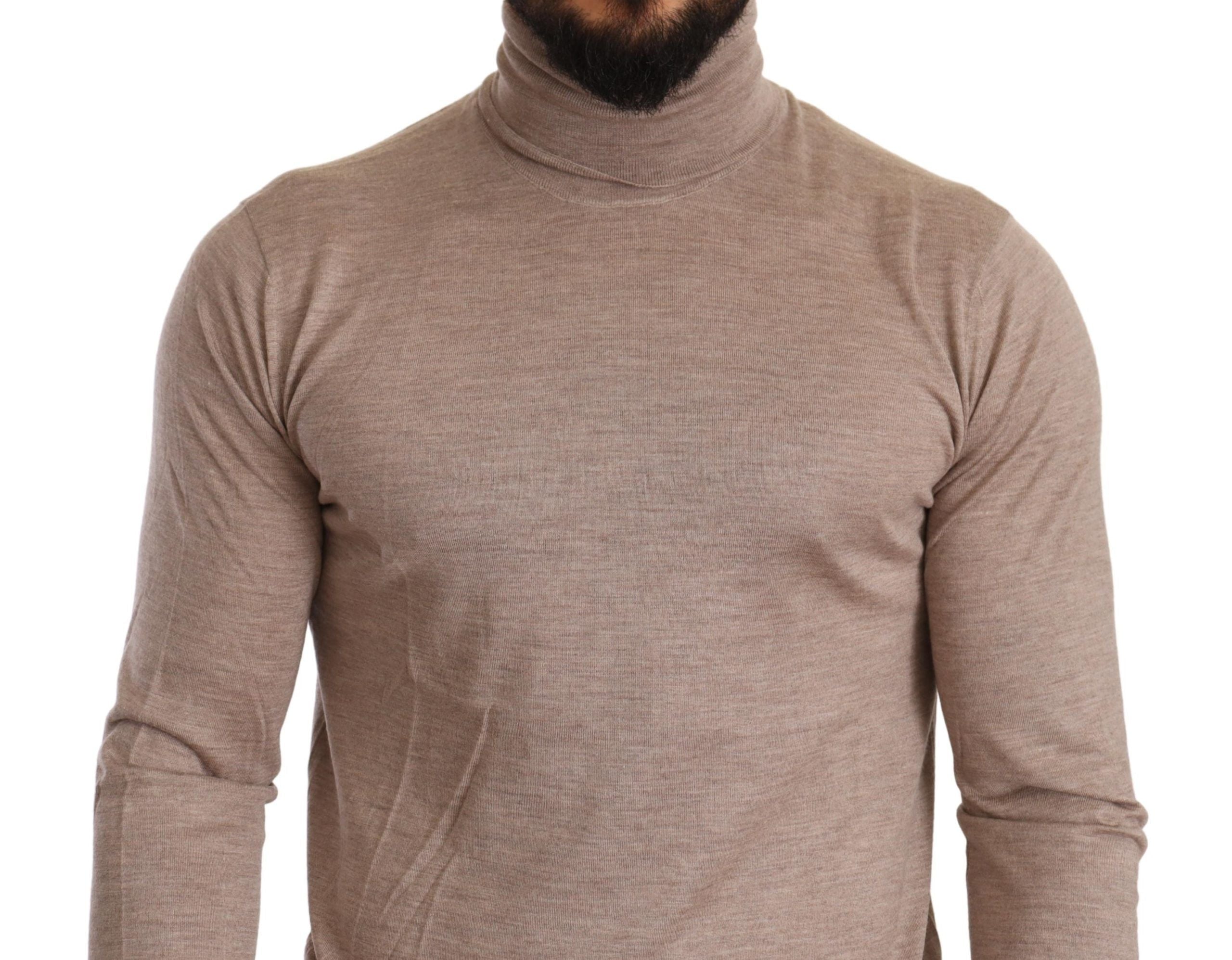 Beige kasjmier coltrui