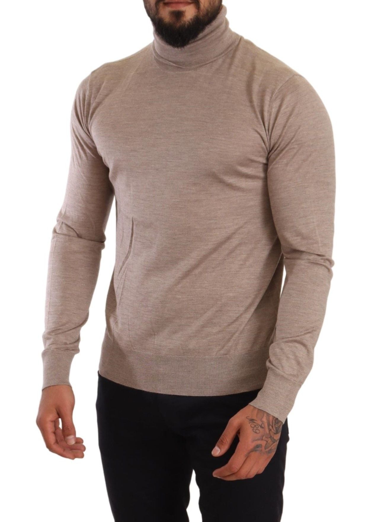 Beige kasjmier coltrui
