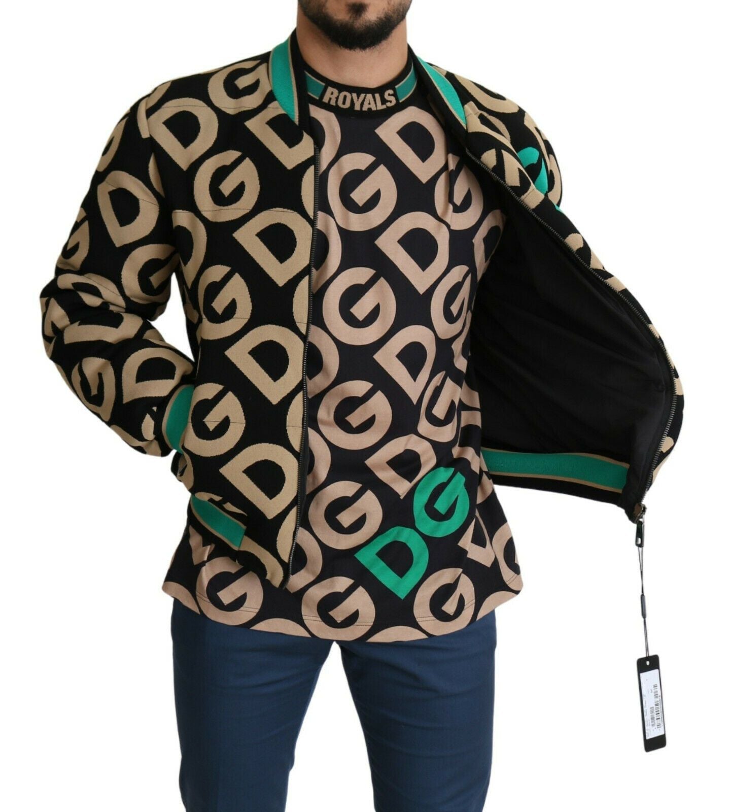Multicolor DGMILLENNIALS-jas met logoprint