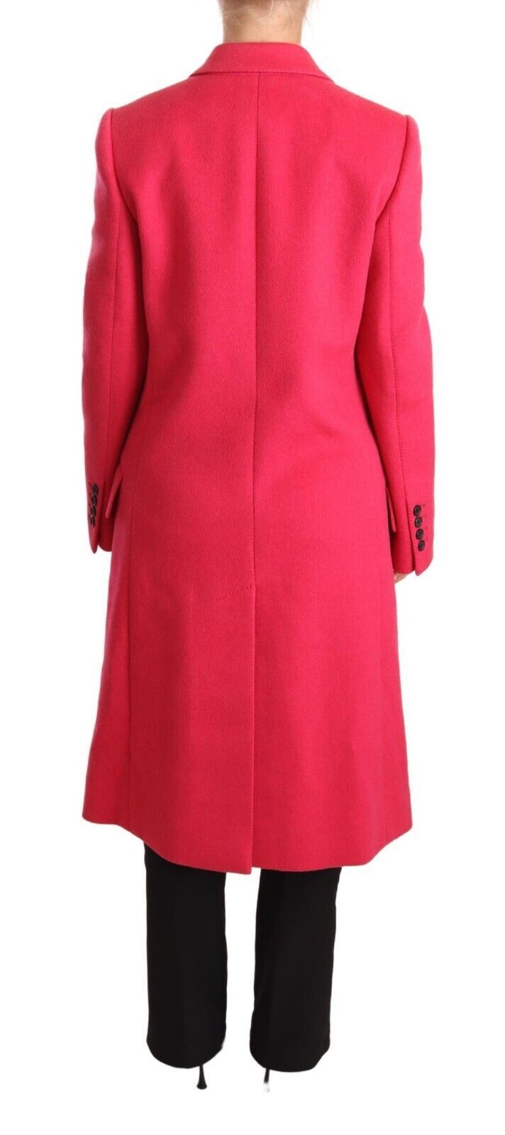 Roze dubbelrijs trenchcoatjasje