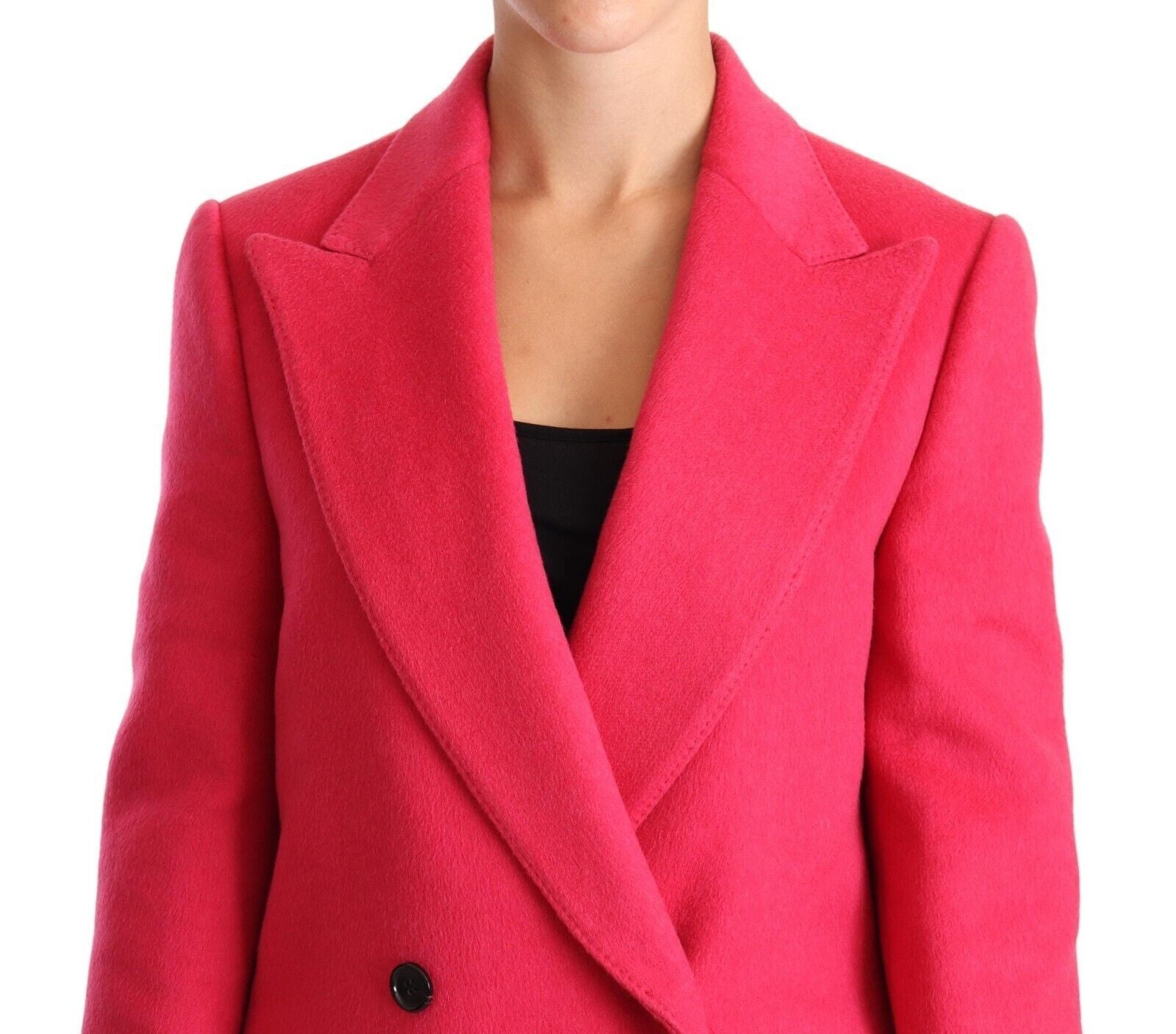 Roze dubbelrijs trenchcoatjasje