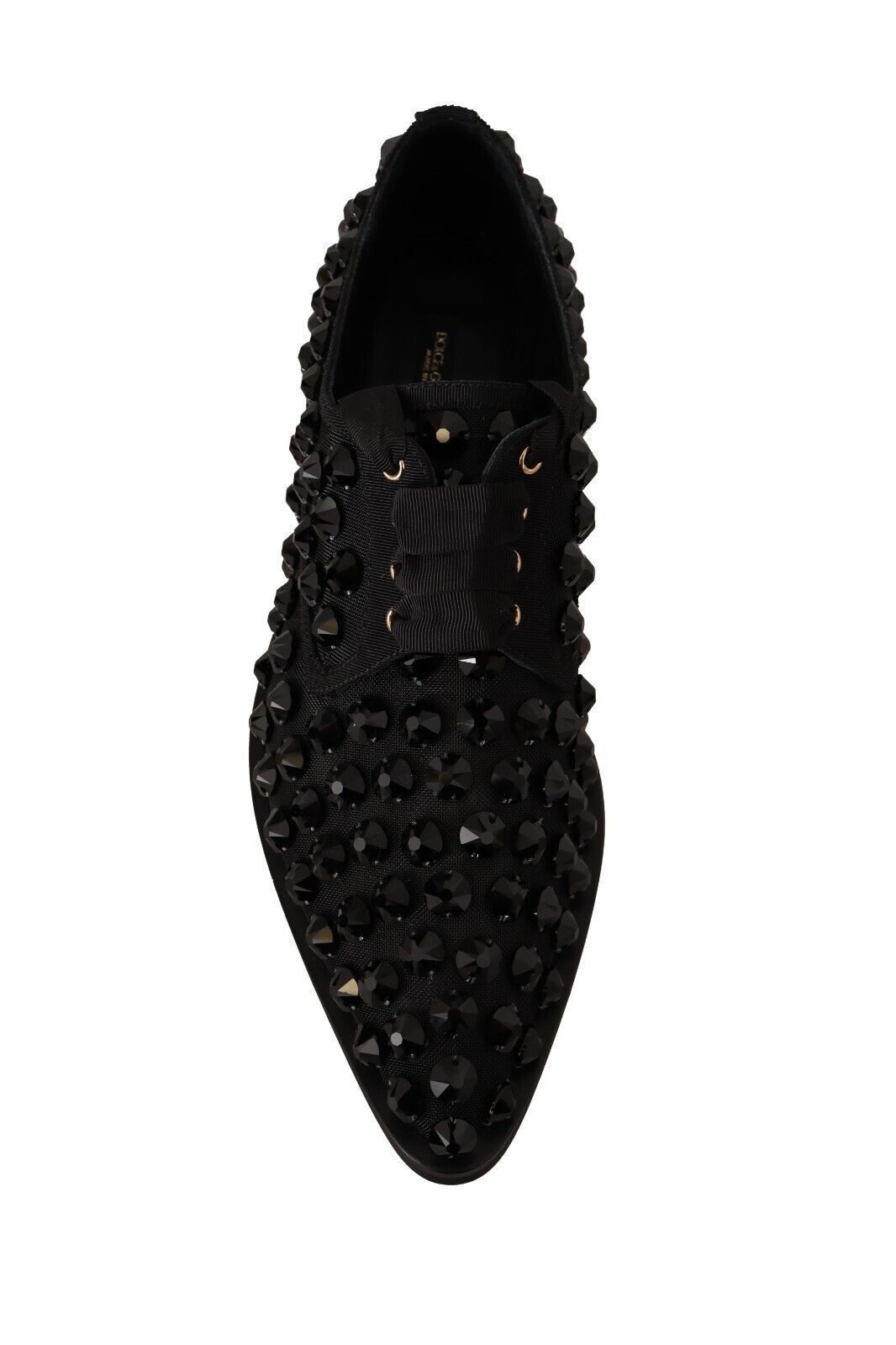 Zwarte veterschoenen met studs