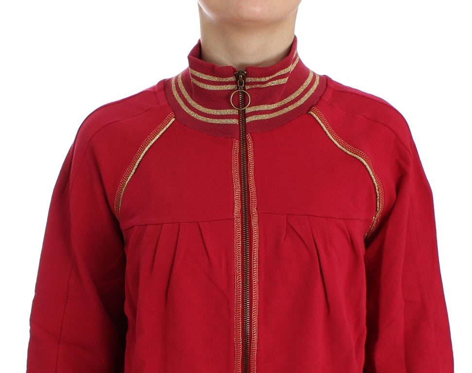 Roze nep-ritsvest met sweatshirt