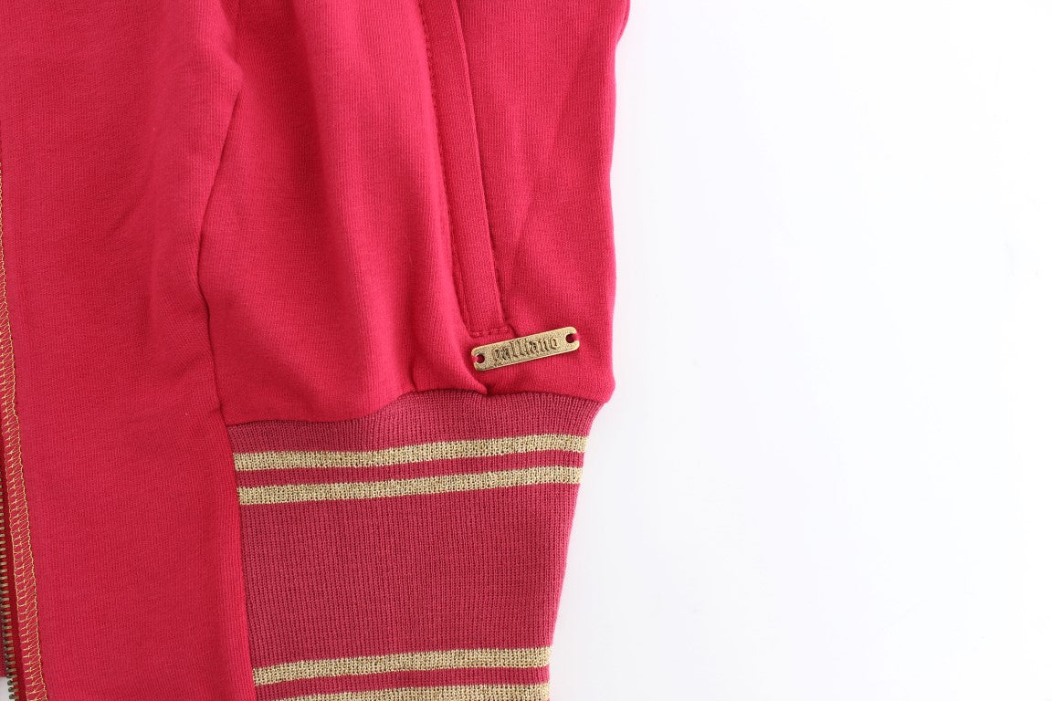 Roze nep-ritsvest met sweatshirt