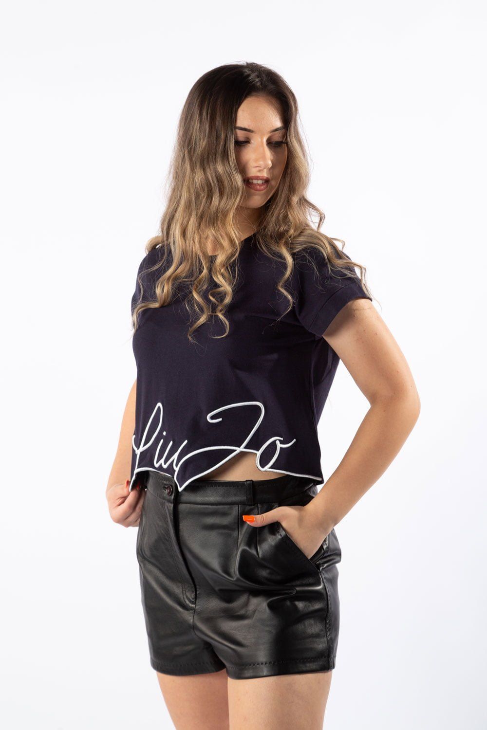 Zwarte lamsvacht dames short