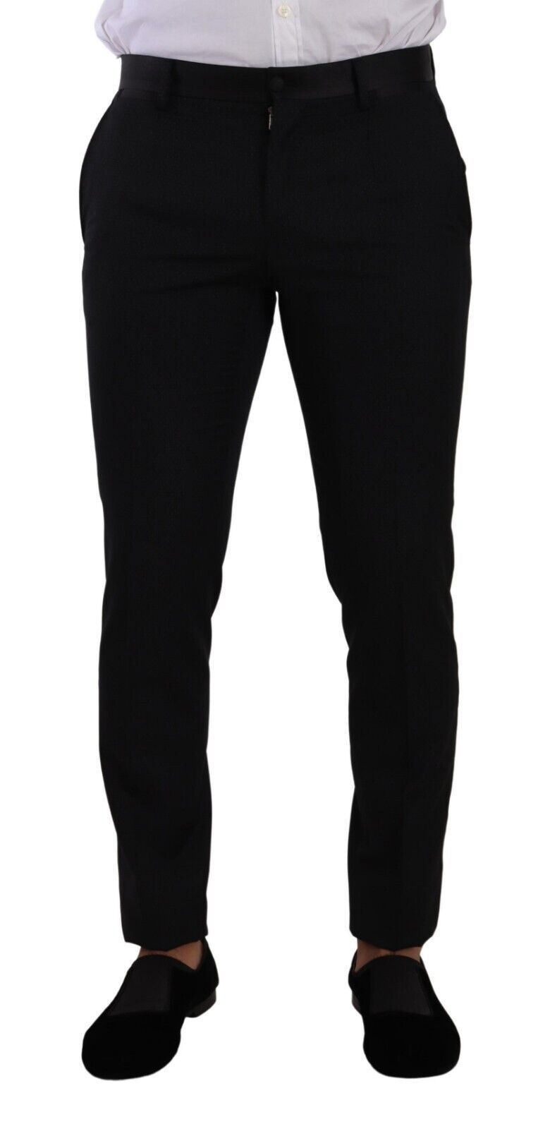 Zwart Fantasy GOLD wollen slim fit 2-delig pak