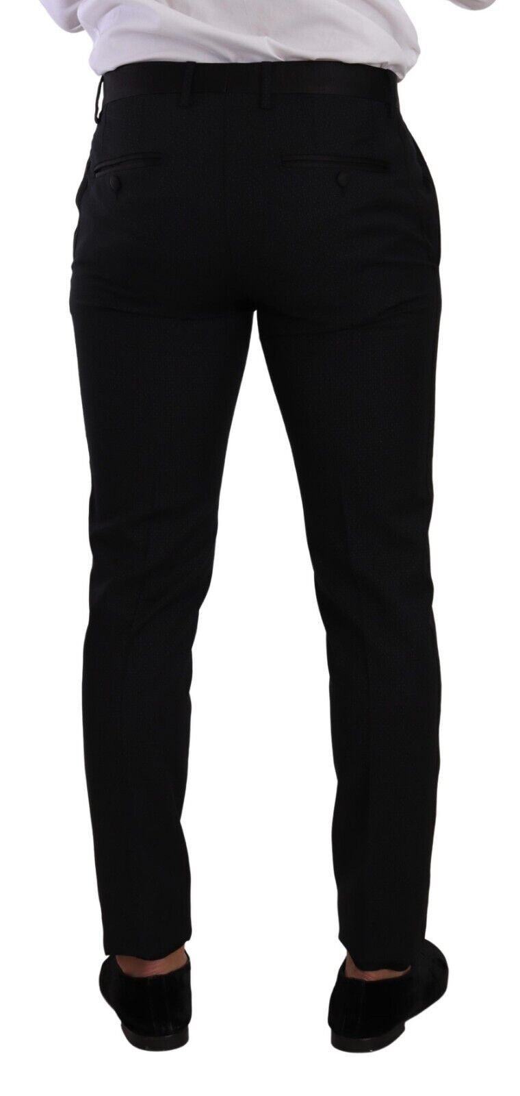 Zwart Fantasy GOLD wollen slim fit 2-delig pak