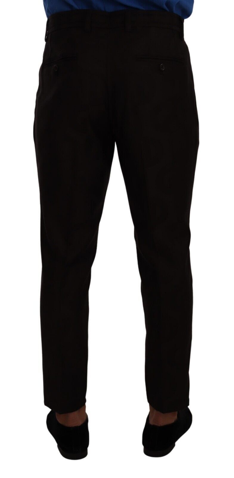 Bordeaux wollen heren skinny broek