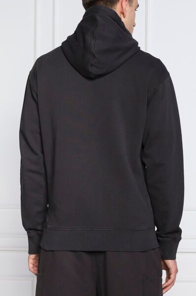 Elegante donkerblauwe katoenen hoodie met capuchon