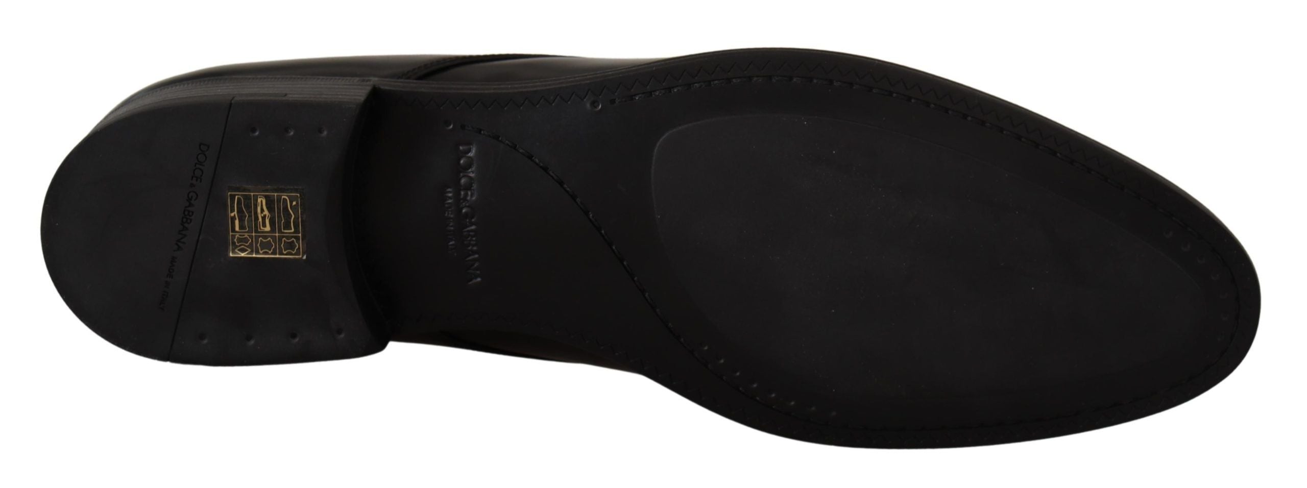 Zwarte leren veterschoenen voor formeel gebruik