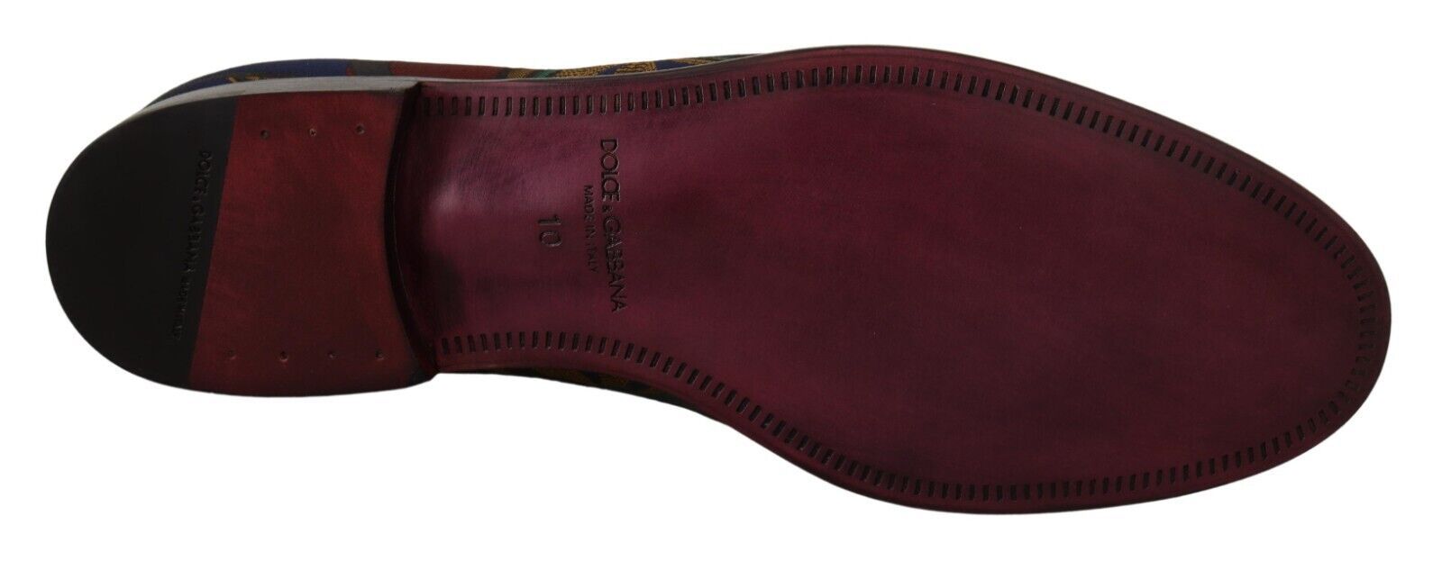 Multicolor Jacquard Crown Slippers Loafers Schoenen