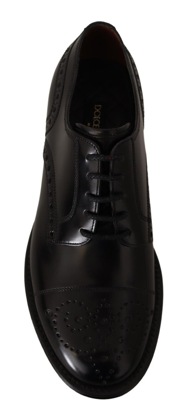 Zwarte leren Wingtip heren formele derbyschoenen