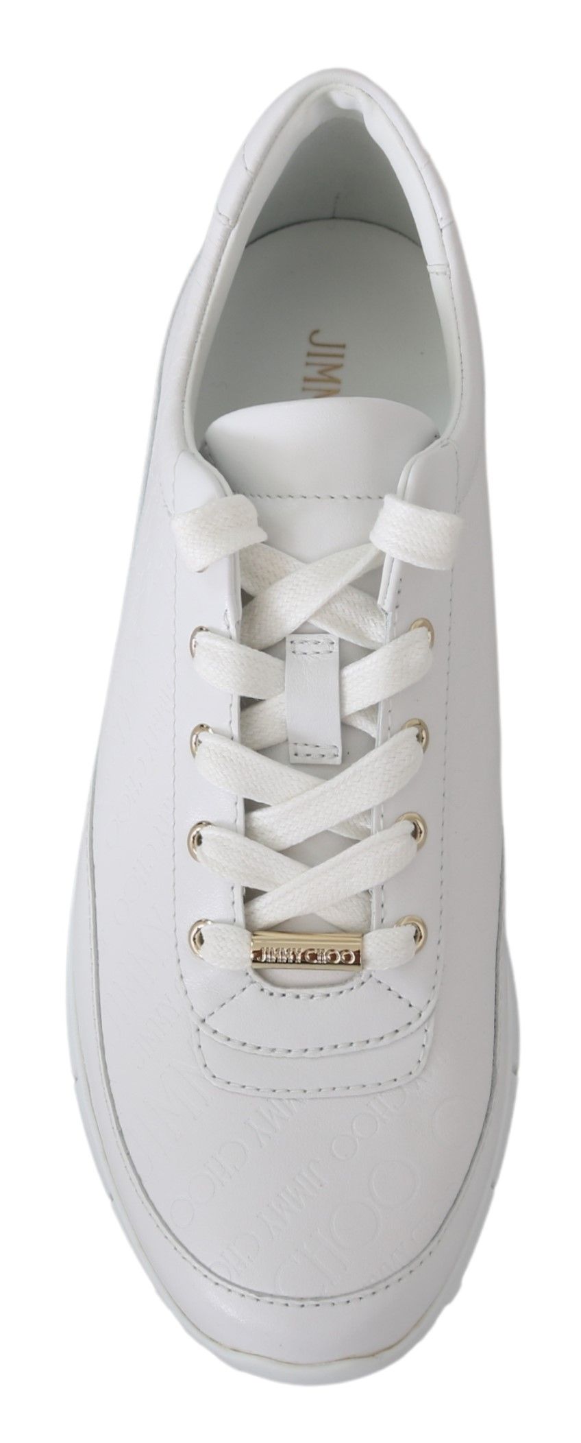 Elegante witte leren sneakers