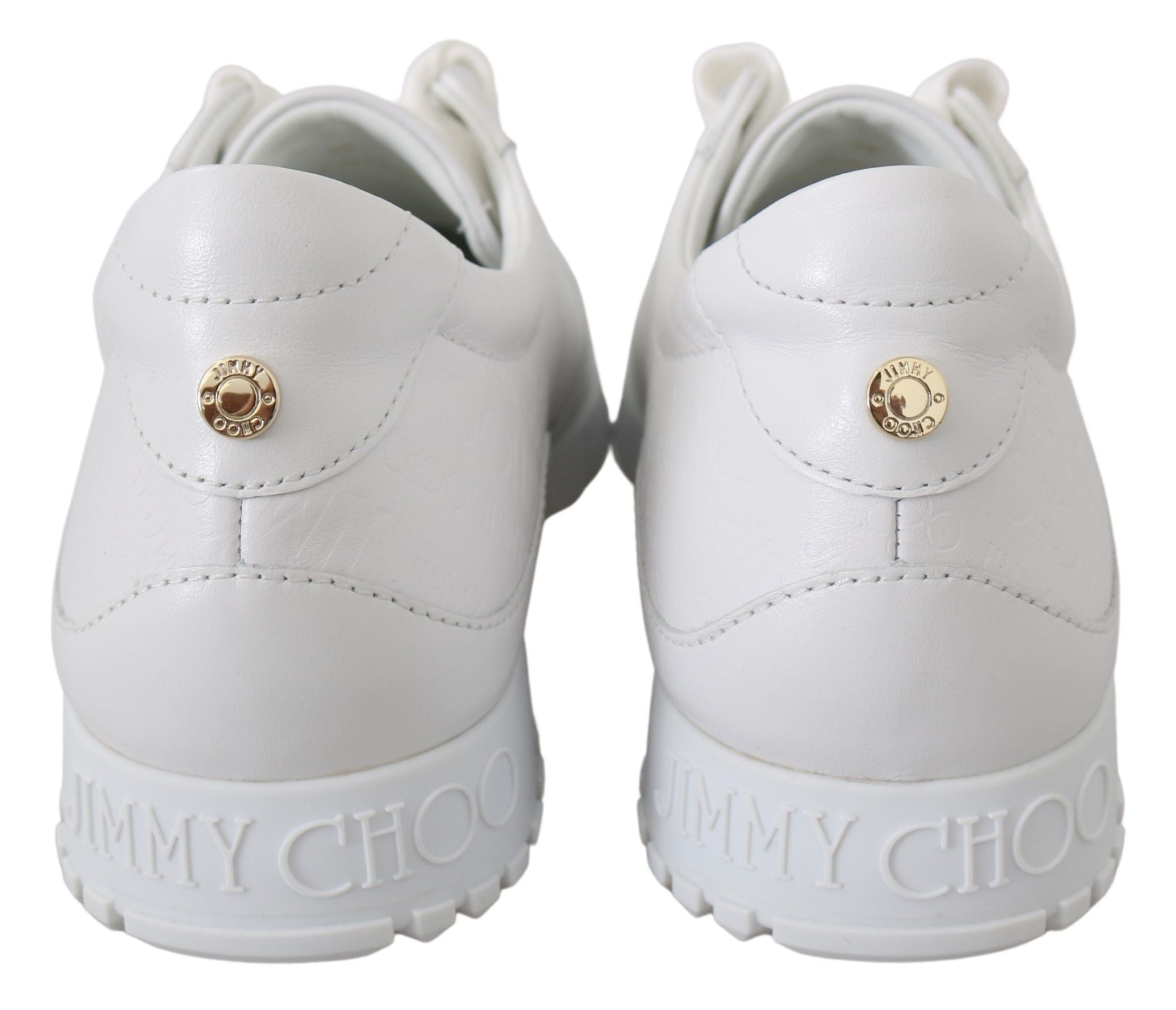 Elegante witte leren sneakers