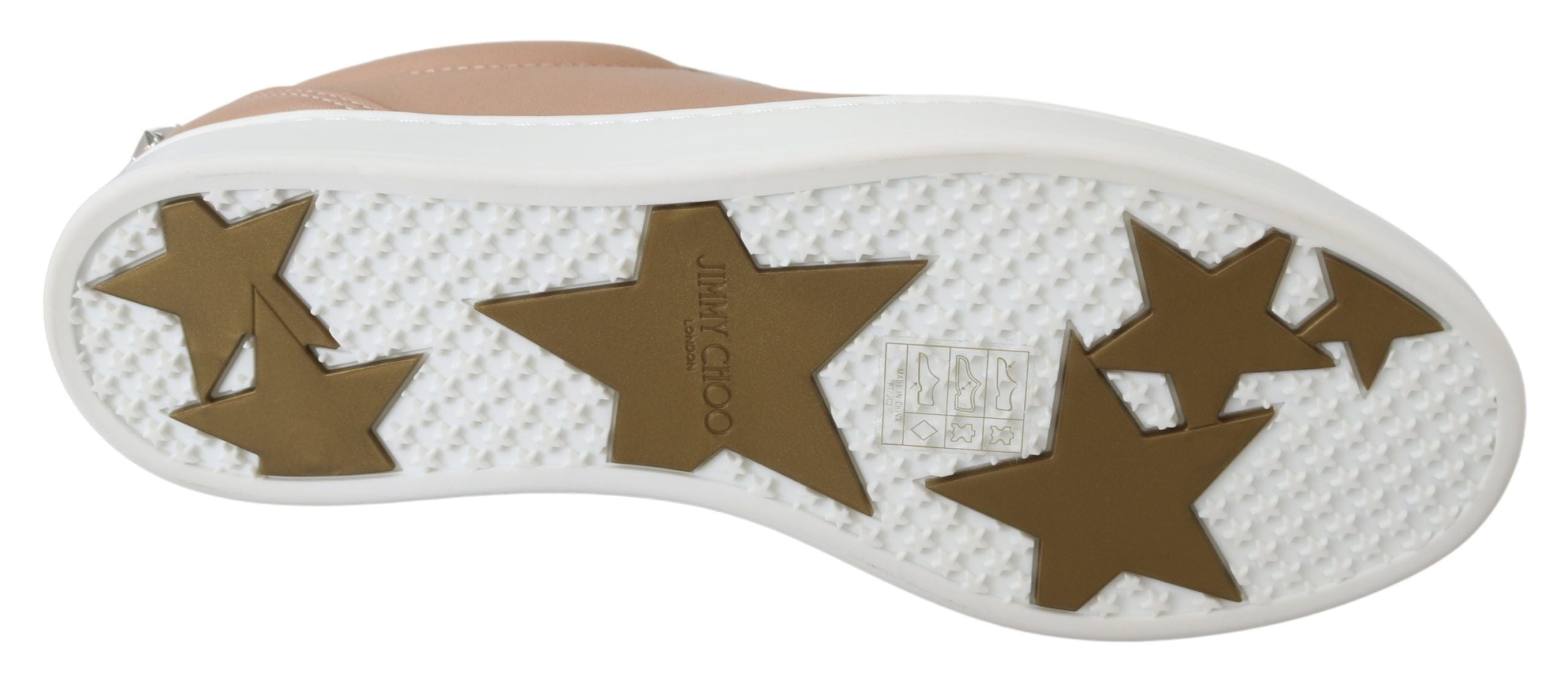 Poederroze nappaleren sneakers