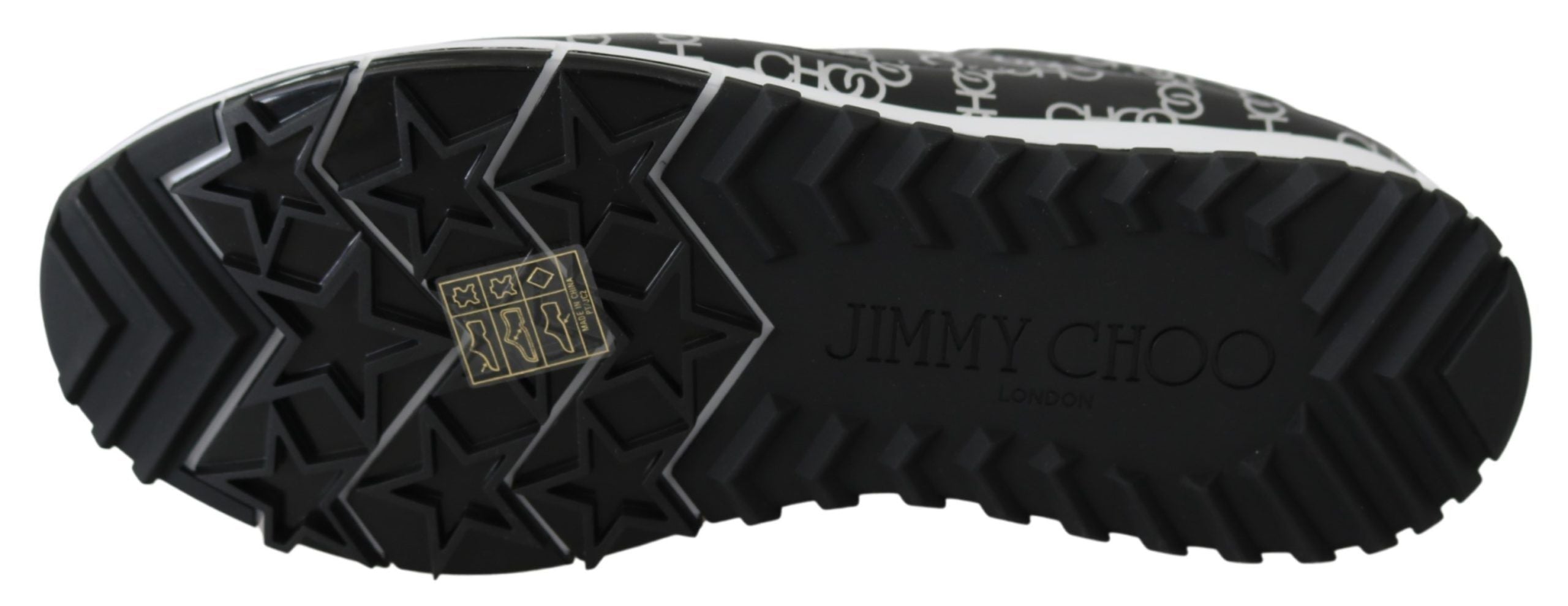 Elegante zwarte en zilveren leren sneakers