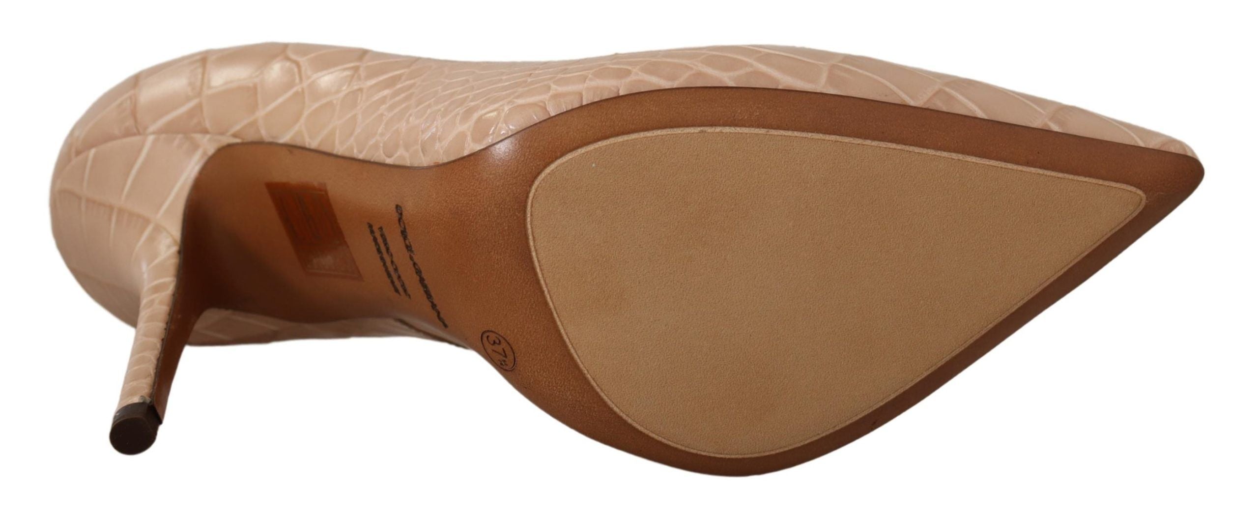 Beige leren Bellucci hakken pumps schoenen