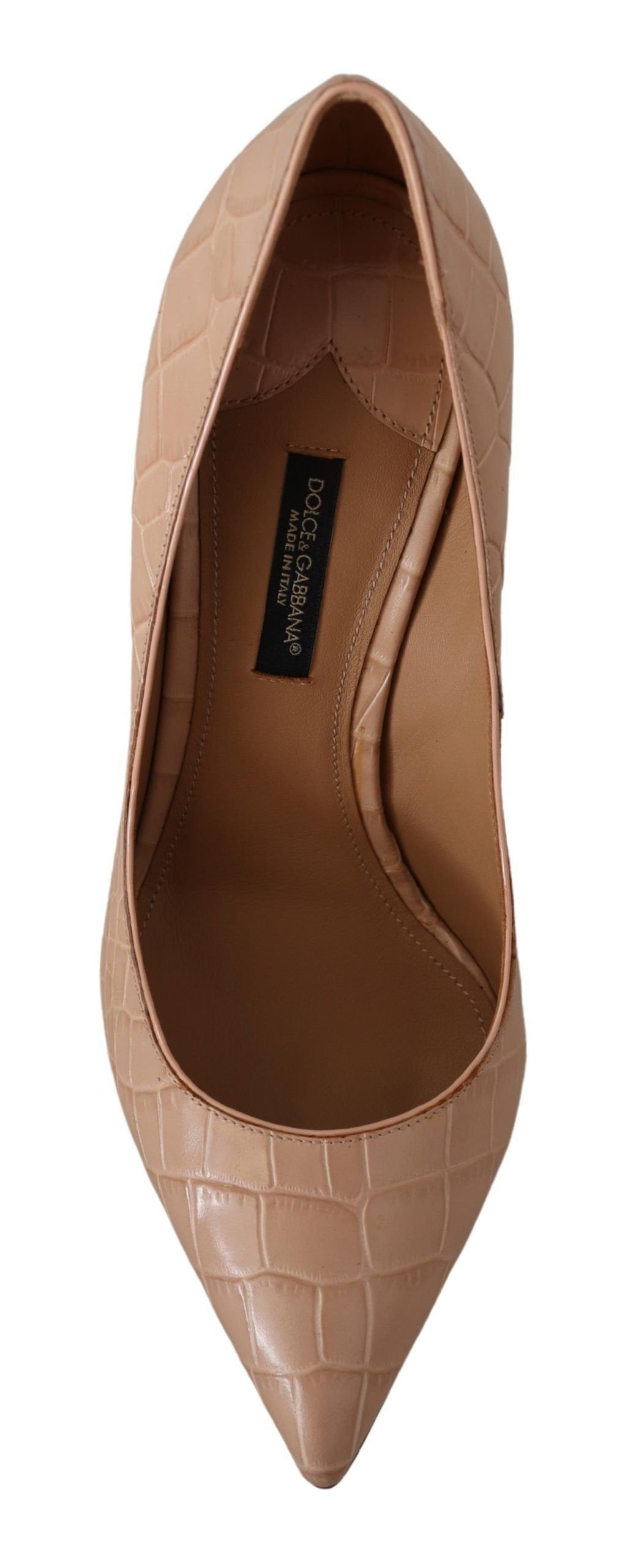 Beige leren Bellucci hakken pumps schoenen