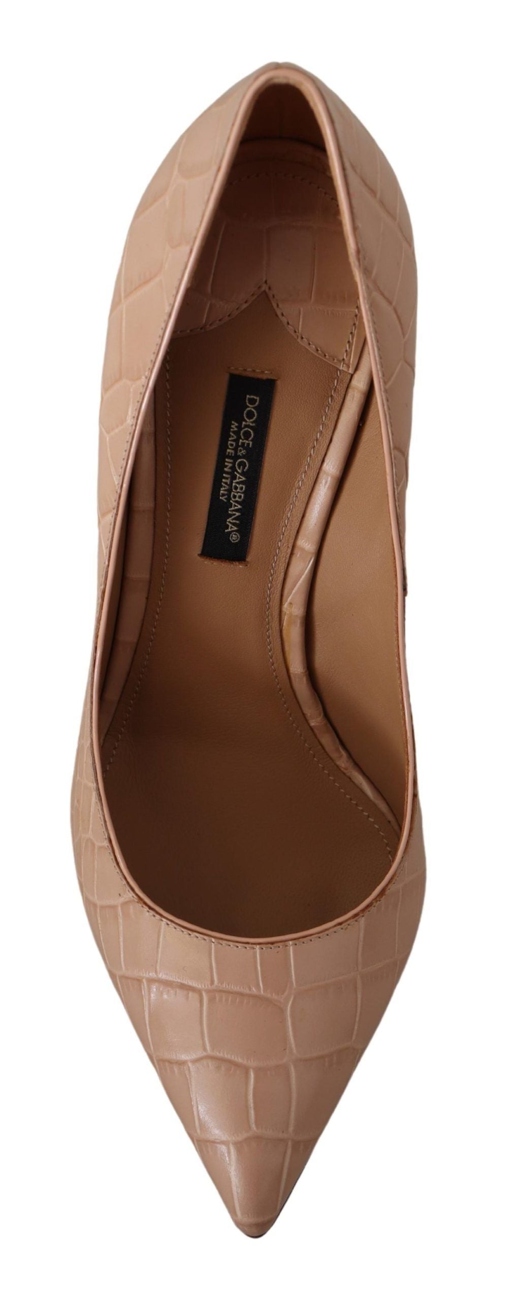 Beige leren Bellucci hakken pumps schoenen