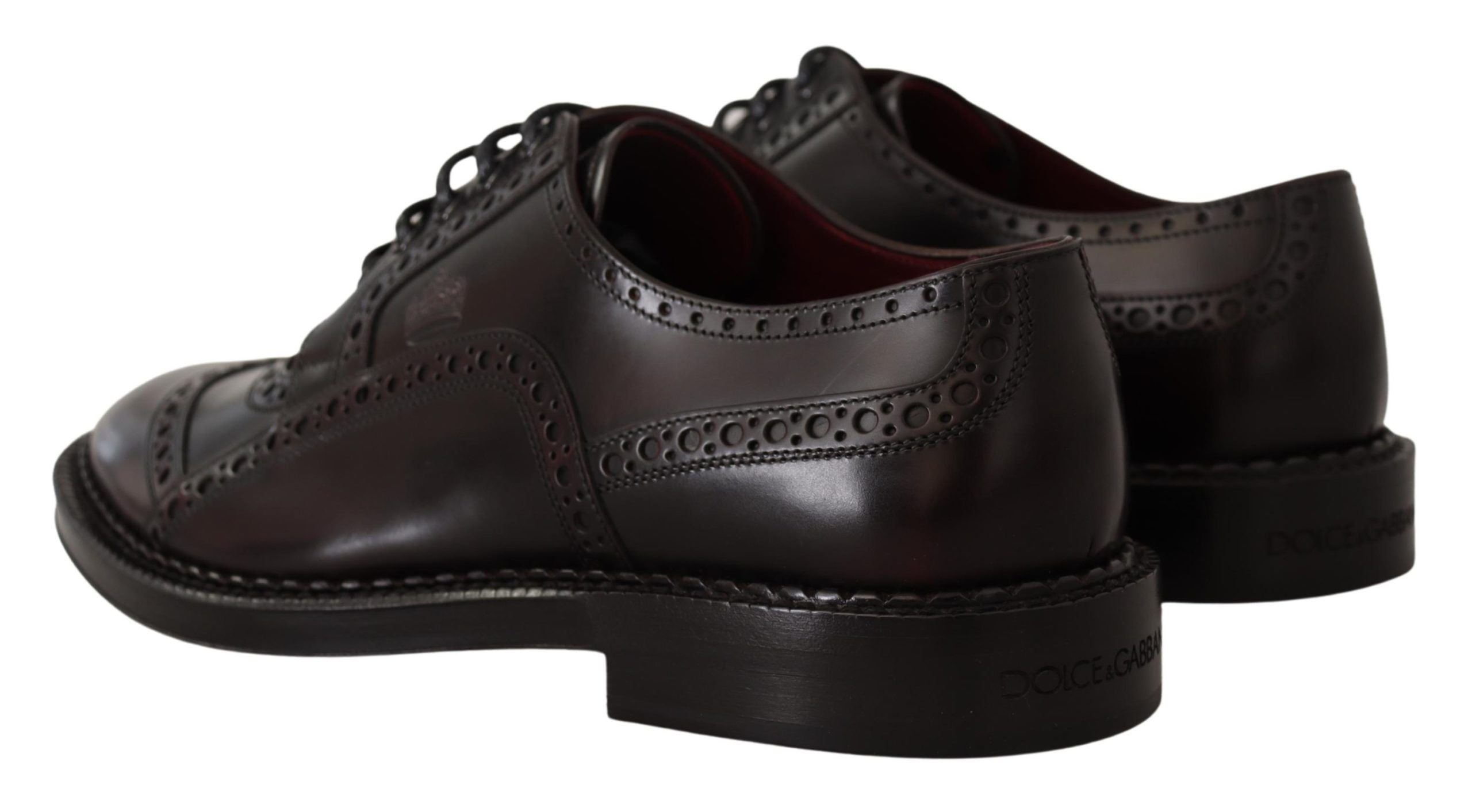 Paarse leren Oxford Wingtip formele schoenen