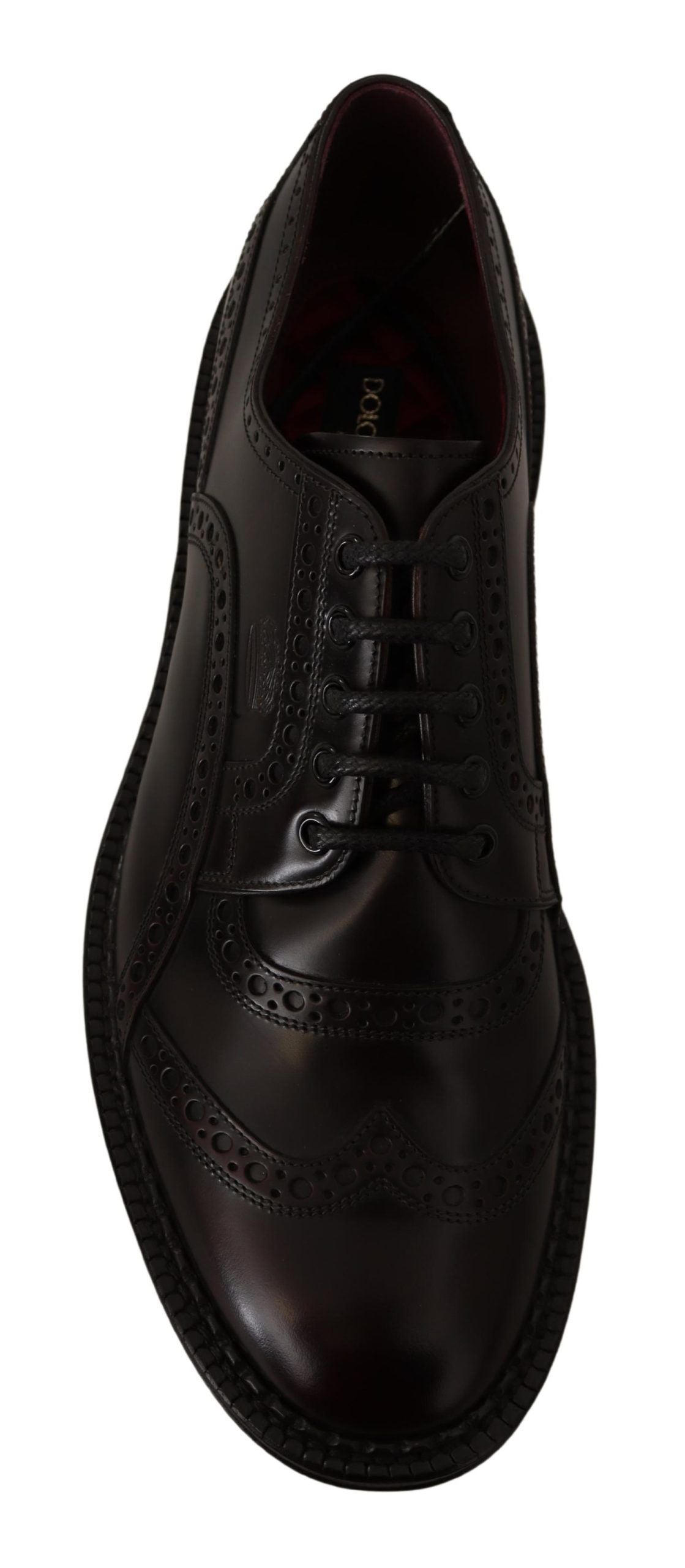 Paarse leren Oxford Wingtip formele schoenen