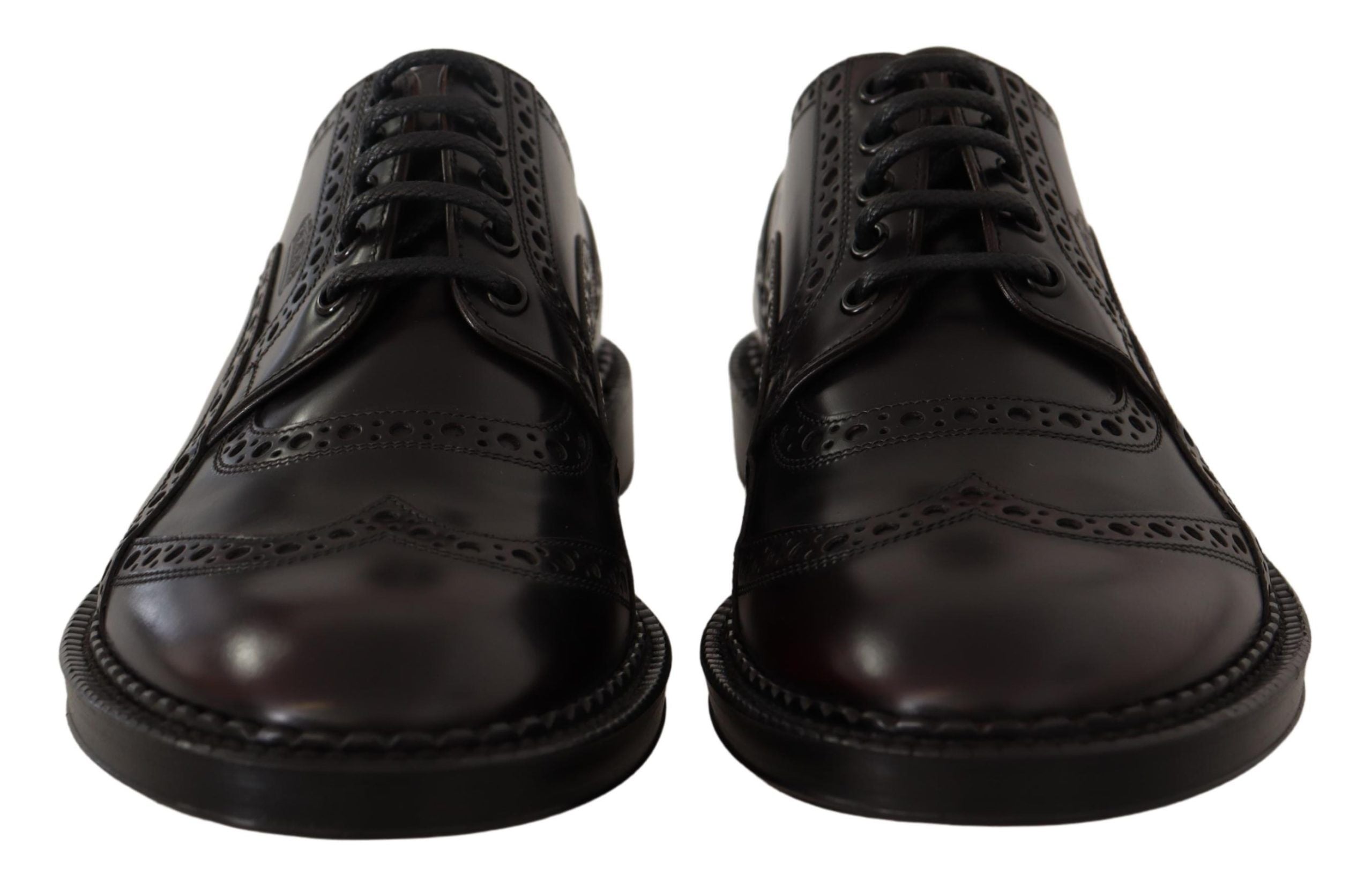 Paarse leren Oxford Wingtip formele schoenen