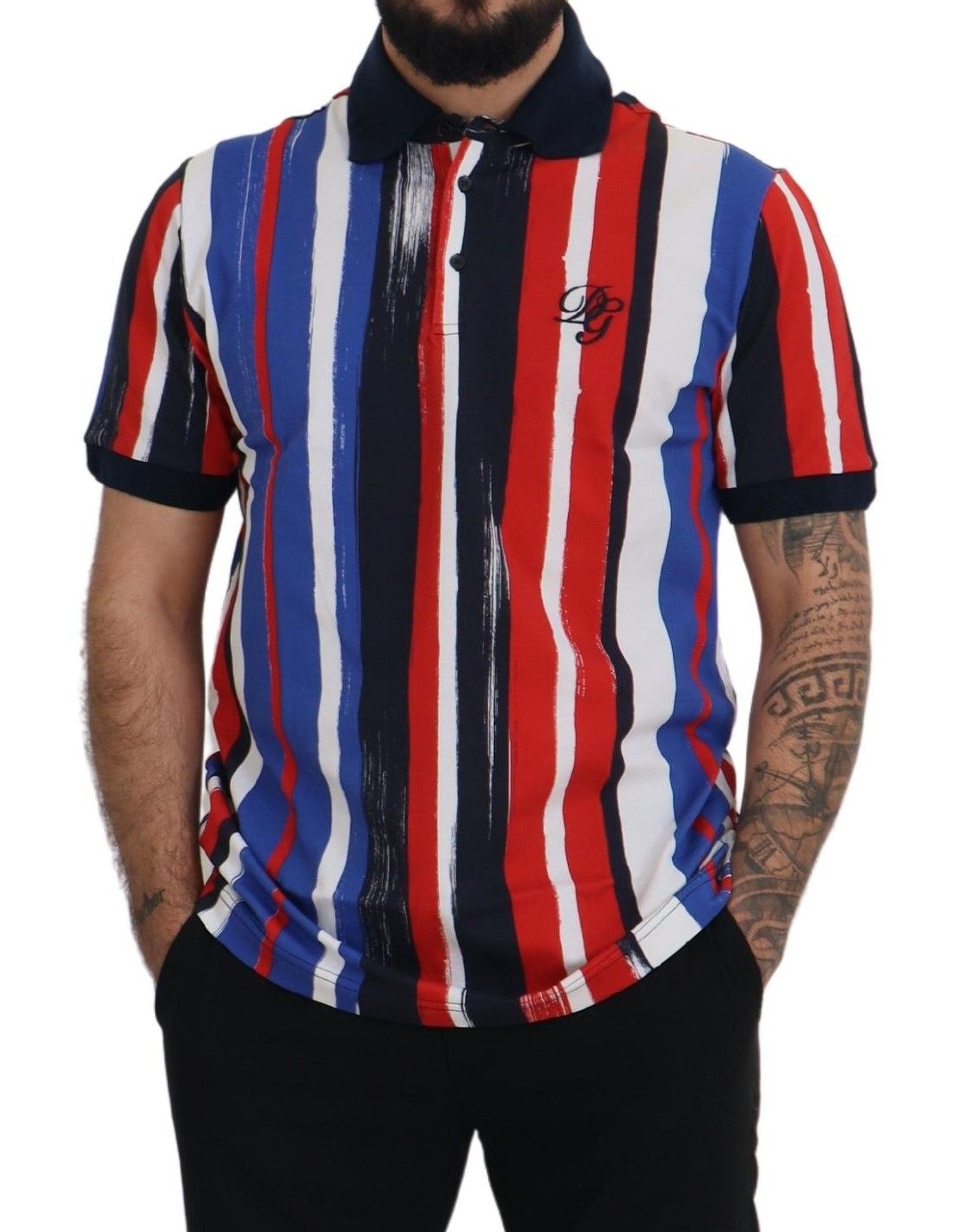 Multicolor katoenen poloshirt