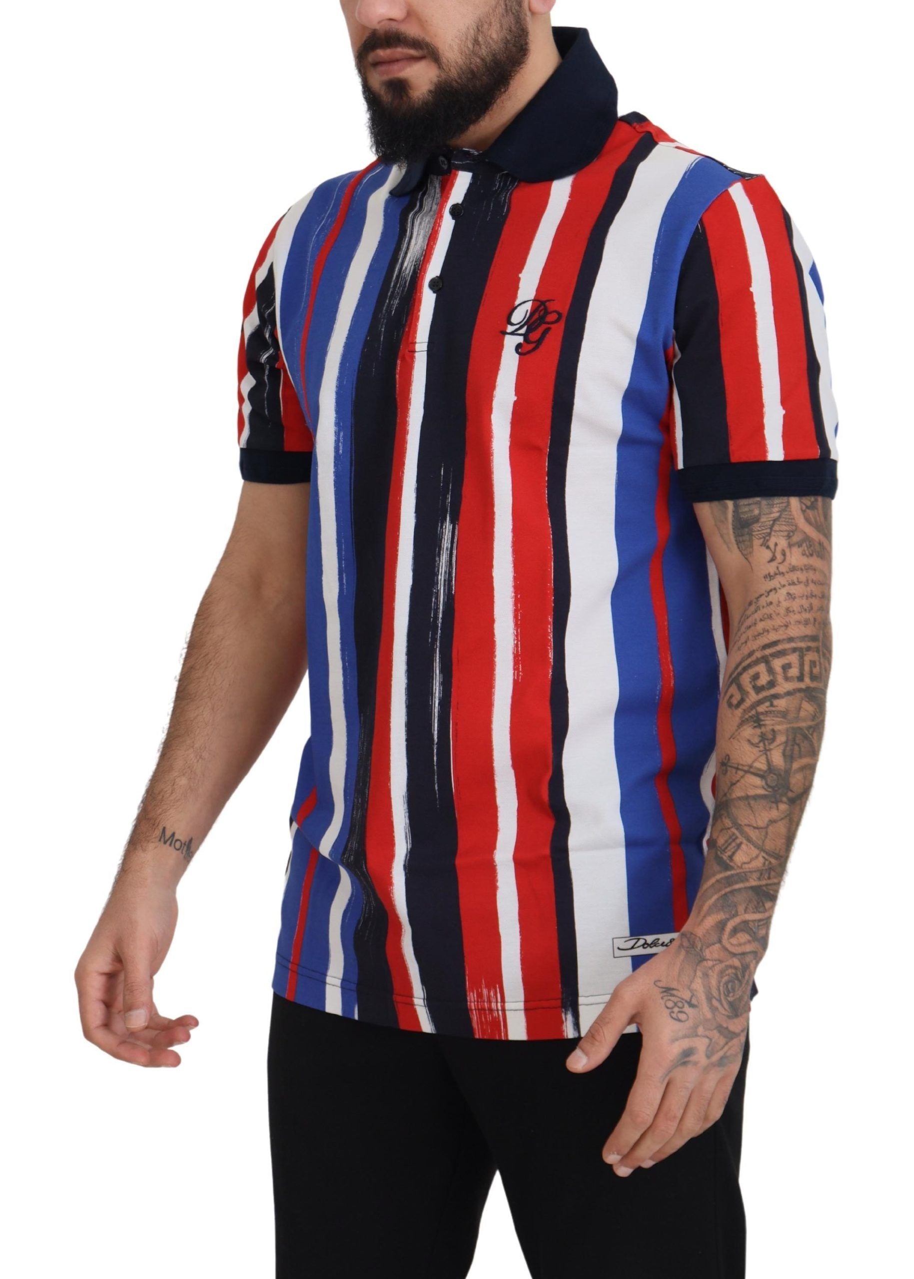 Multicolor katoenen poloshirt