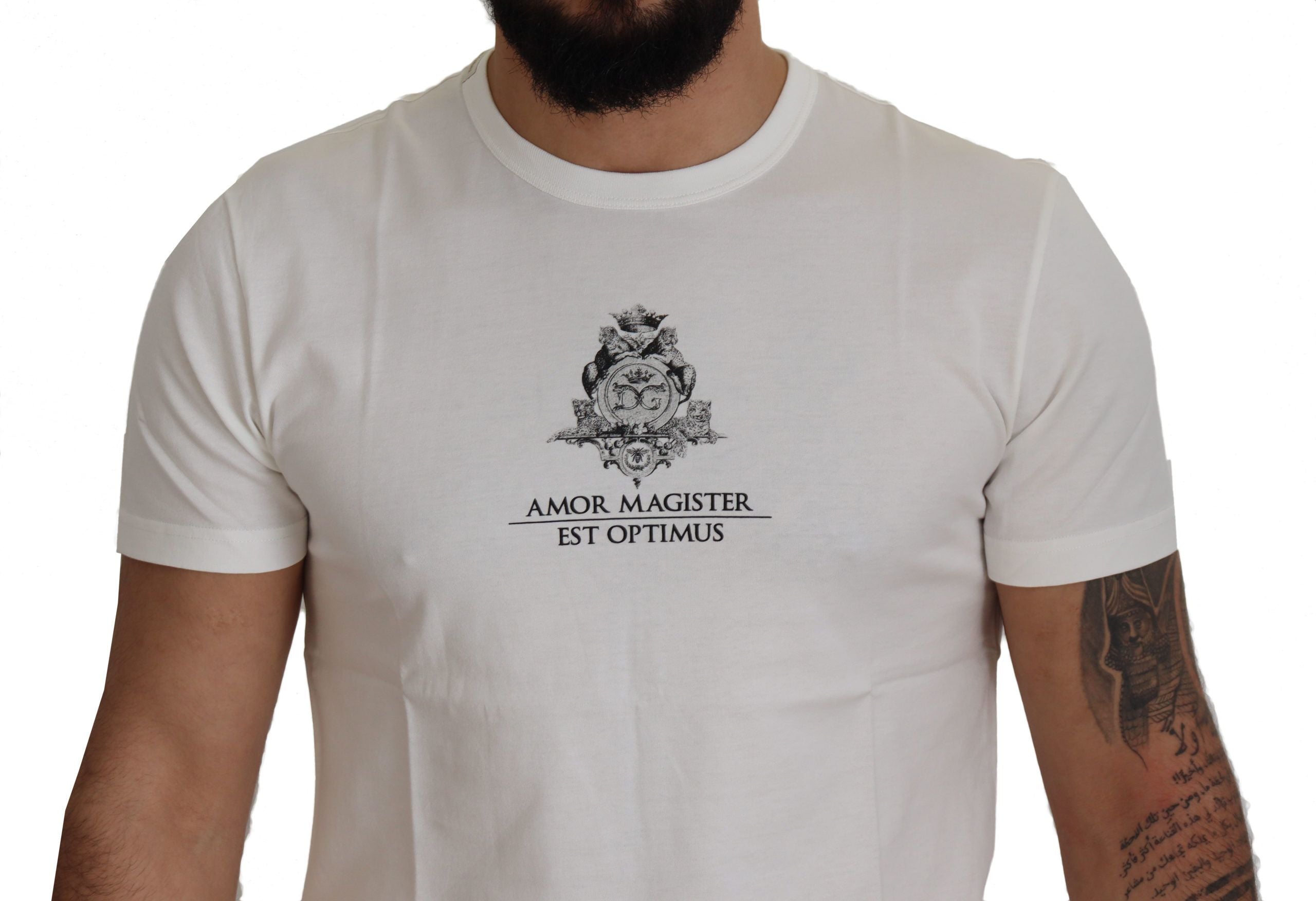 Wit logo katoenen Amor Magister T-shirt
