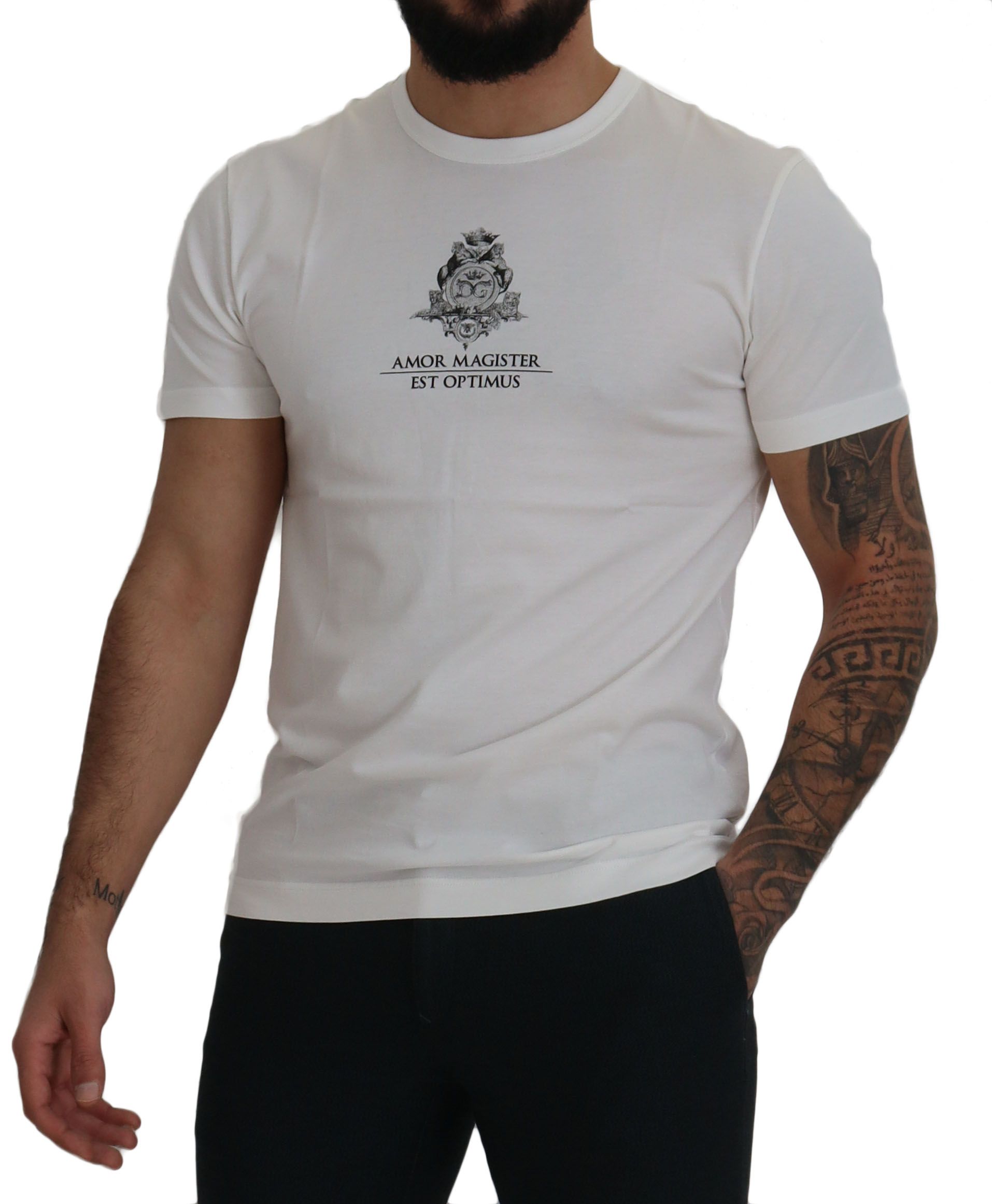Wit logo katoenen Amor Magister T-shirt