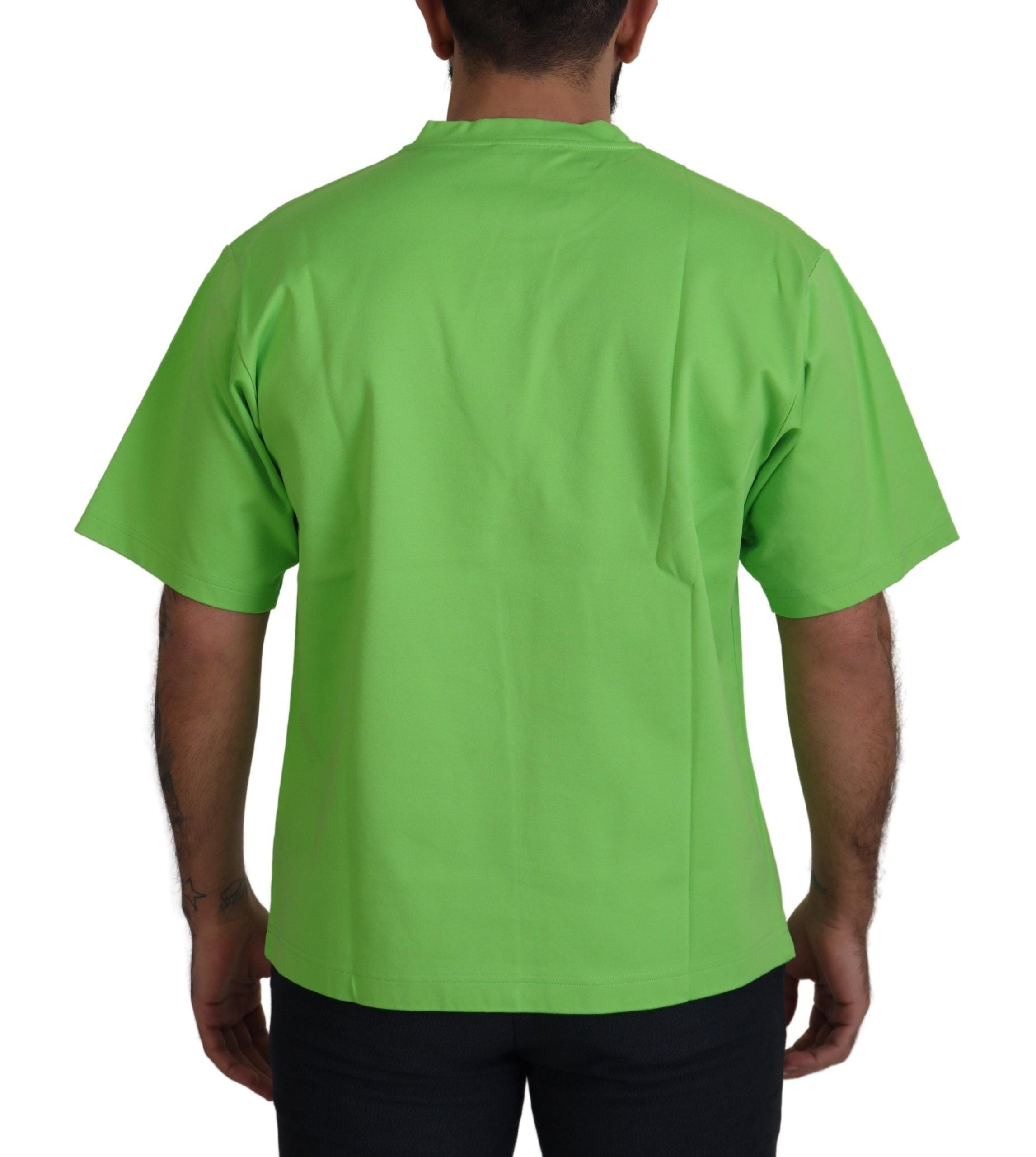 Groen katoenen DG CHANNEL top T-shirt