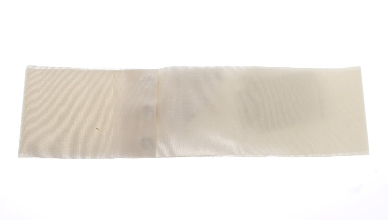 Witte kristallen messing brede taille runway riem