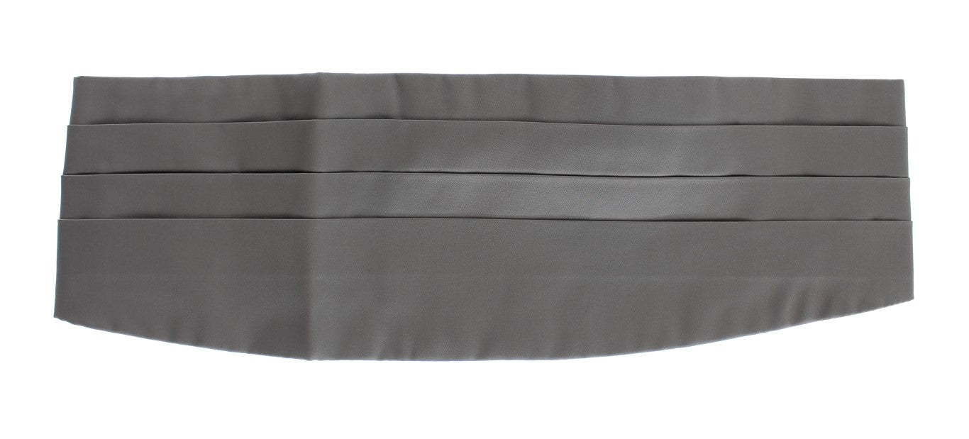 Grijze tailleband zijden cummerbund