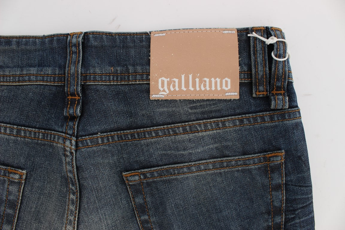 Blue Wash Katoenmix Slim Fit Jeans