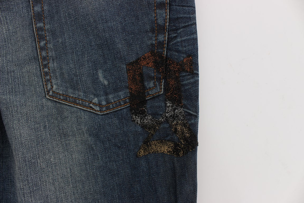 Blue Wash Katoenmix Slim Fit Jeans