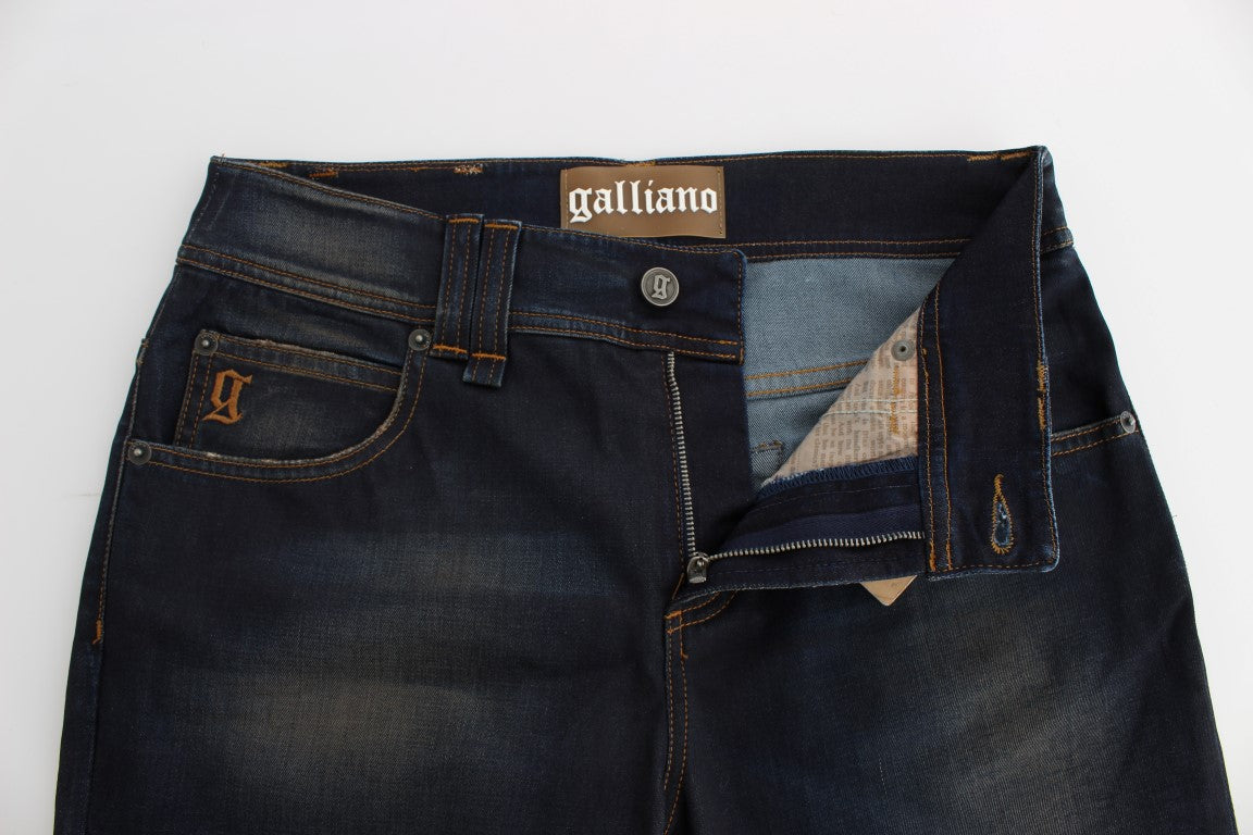 Boyfriend Fit Jeans met blauwe wassing van katoenmix